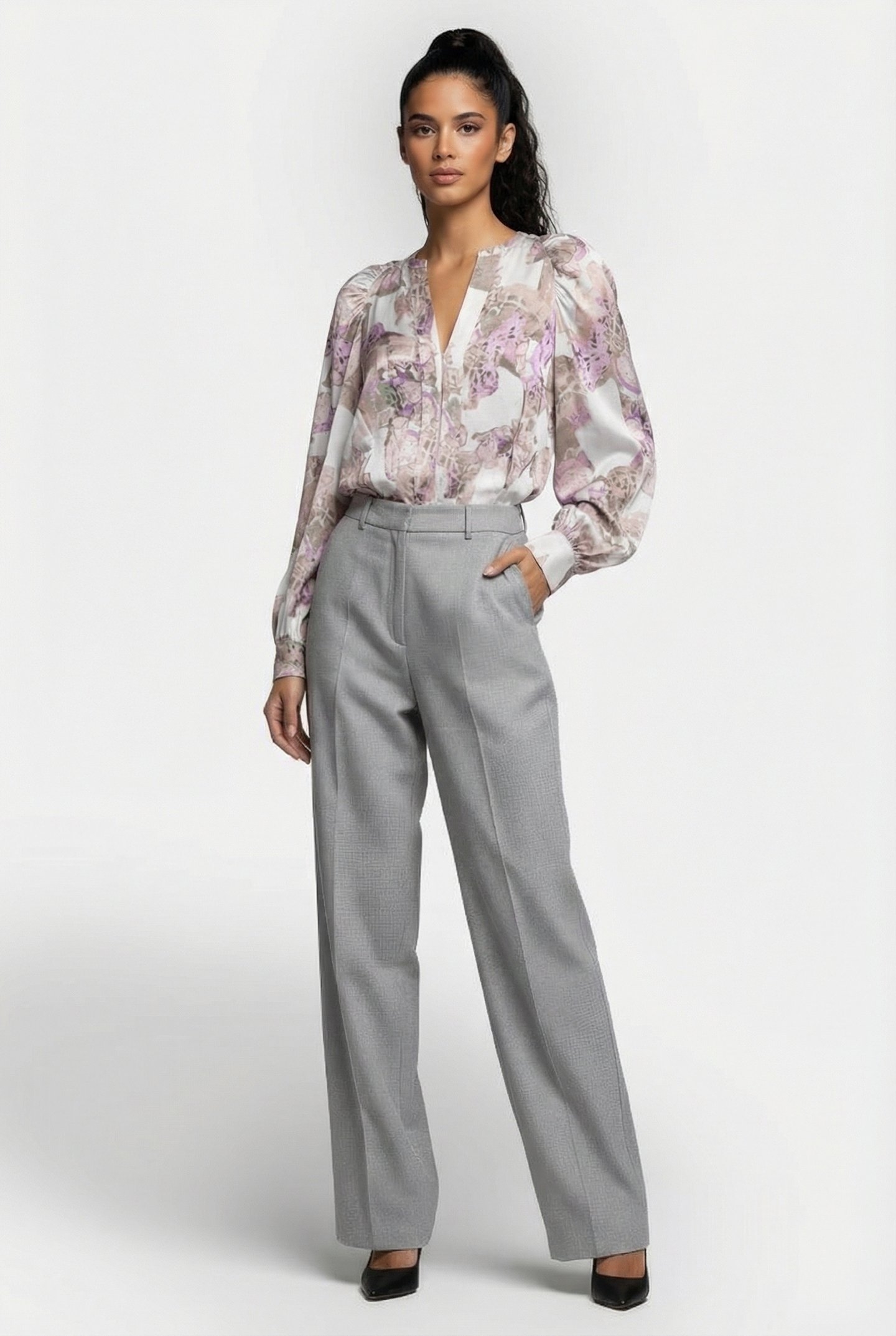 NAYAR TOP ECRU/PINK 1