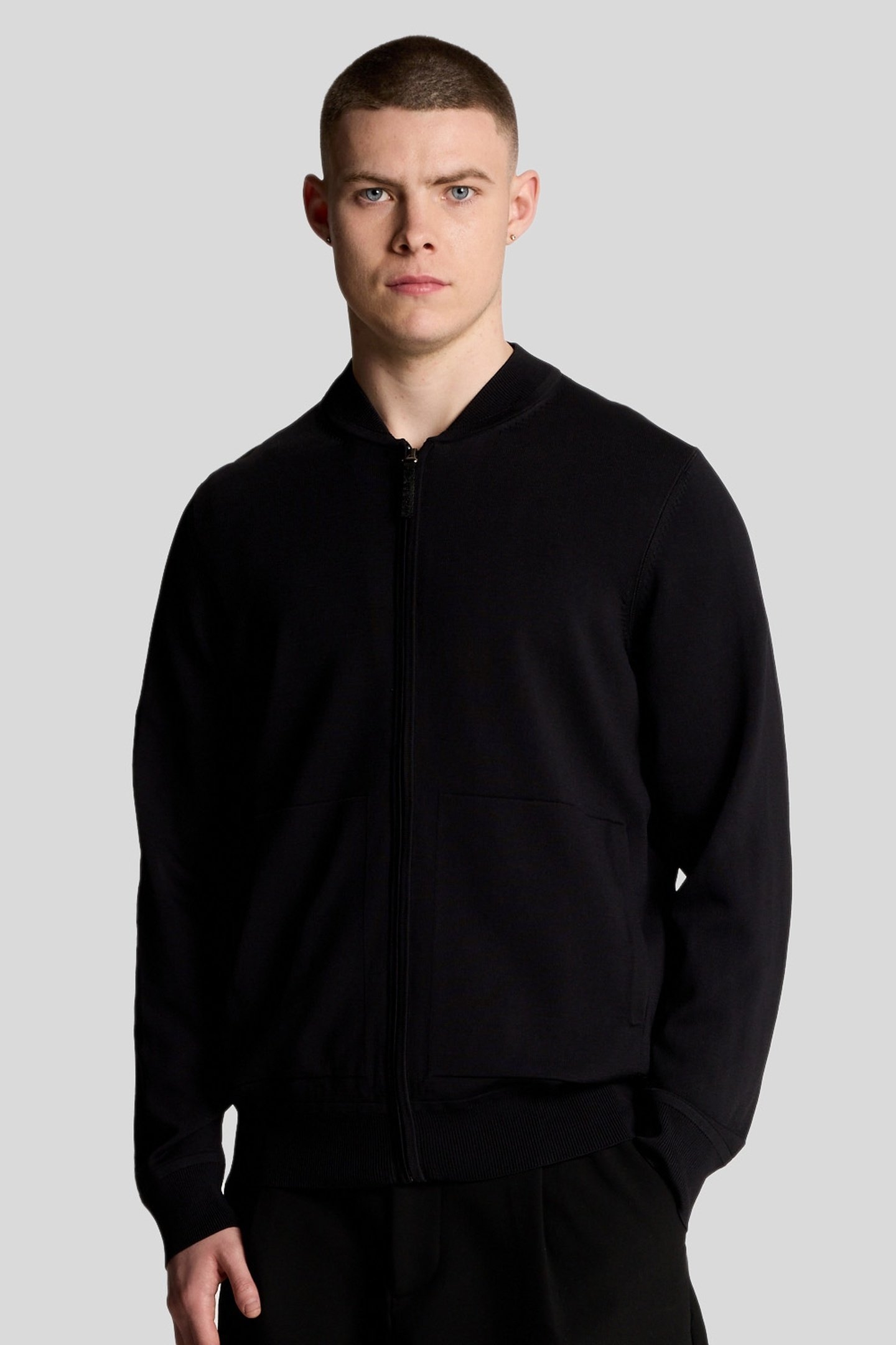 CARGO BOMBER COLLAR CARDIGAN LACQUER 1