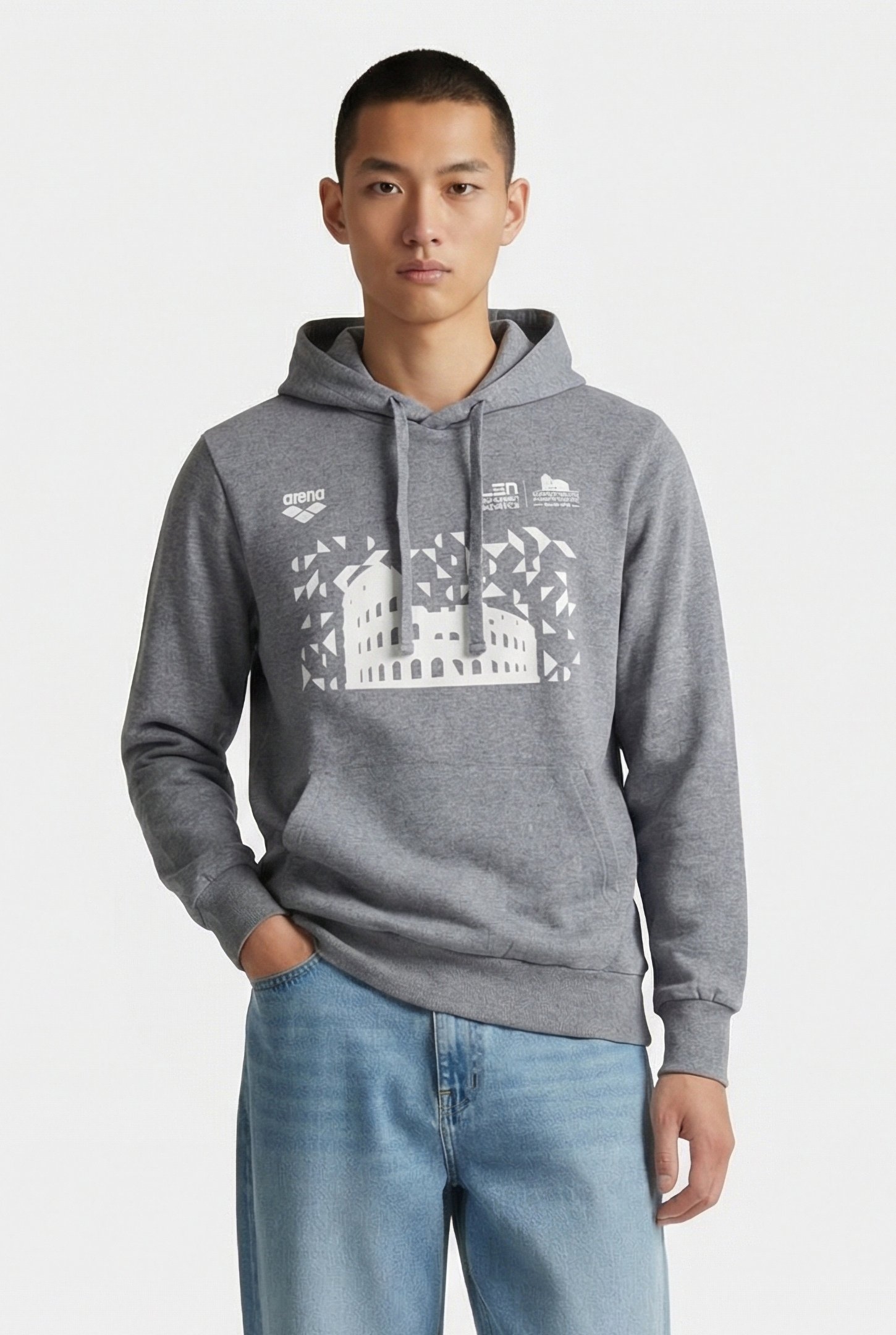 UNISEX HOODIE ESCH ROME 22 MERCH GREY MELANGE 1