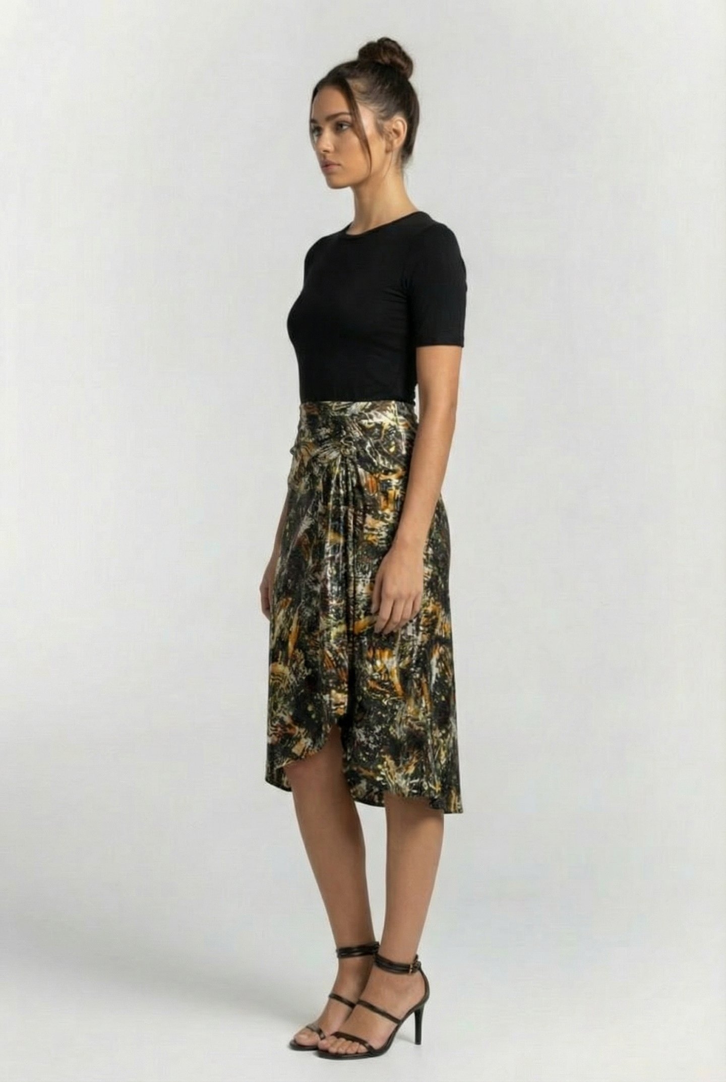 KUZMA SKIRT BLACK/GOLD 3