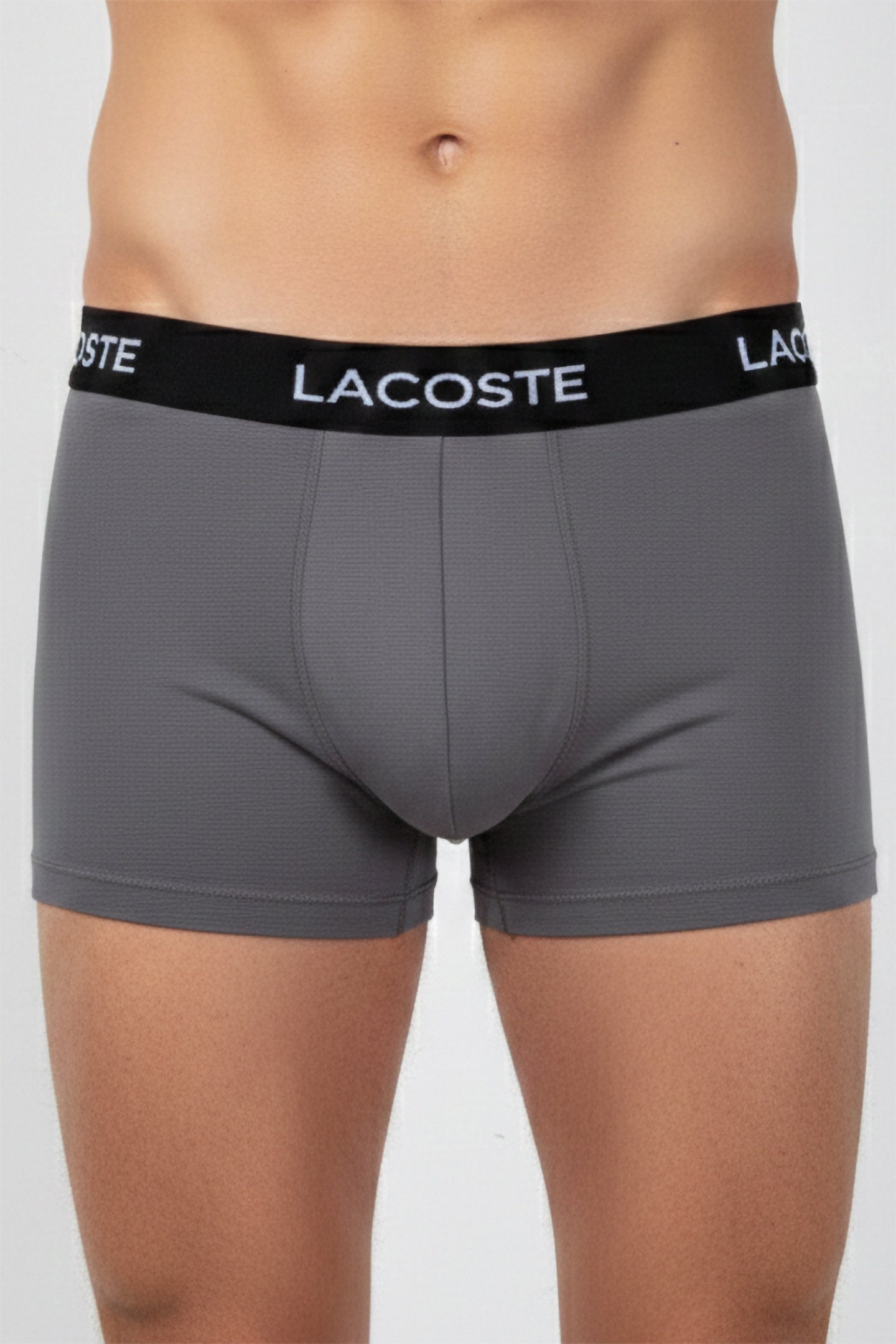 3-PACK MICROFIBER TRUNKS BLACK/LEAD GREY-WHITE 1