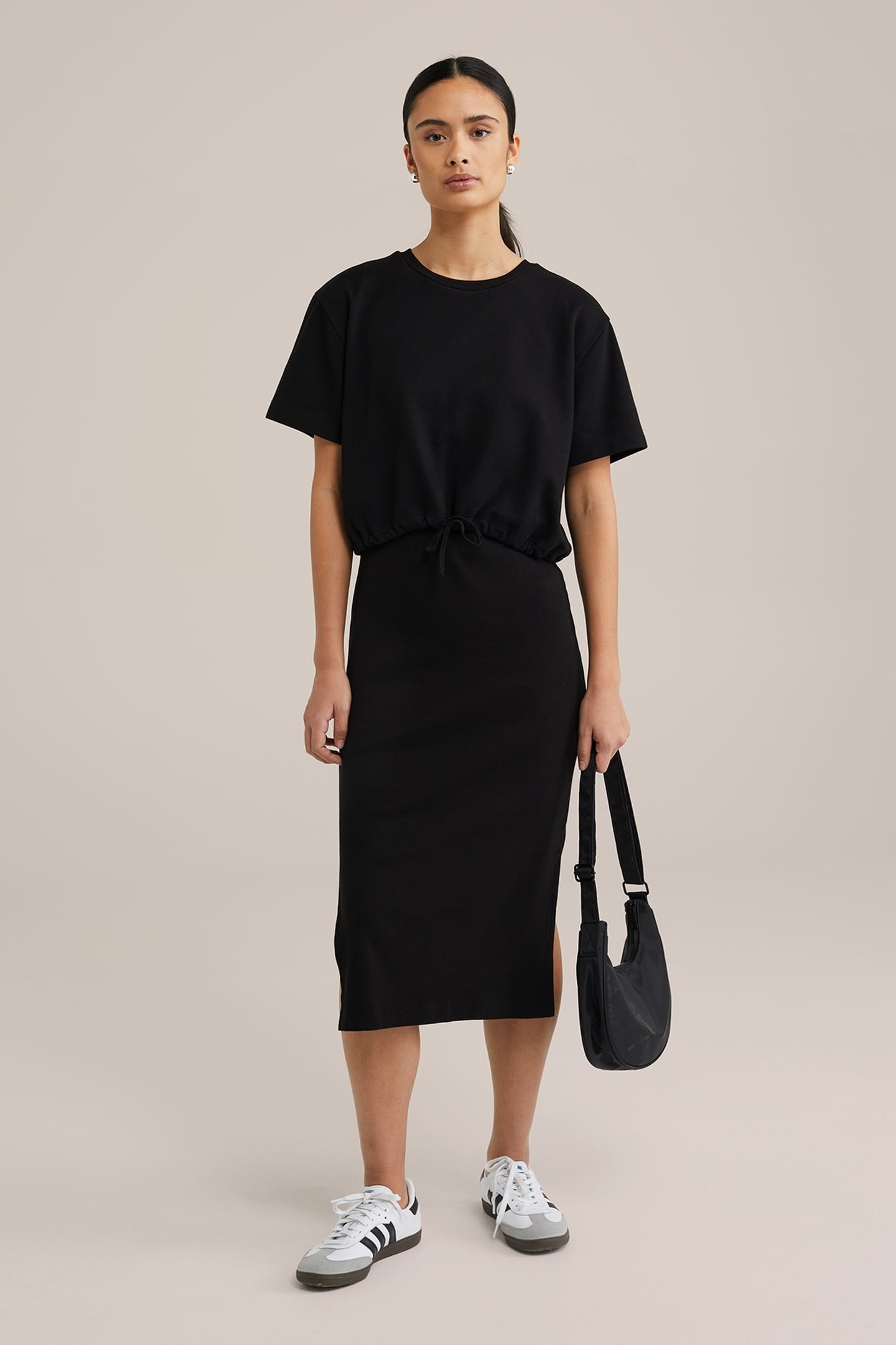 DRESS MID LENGTH BLACK 7