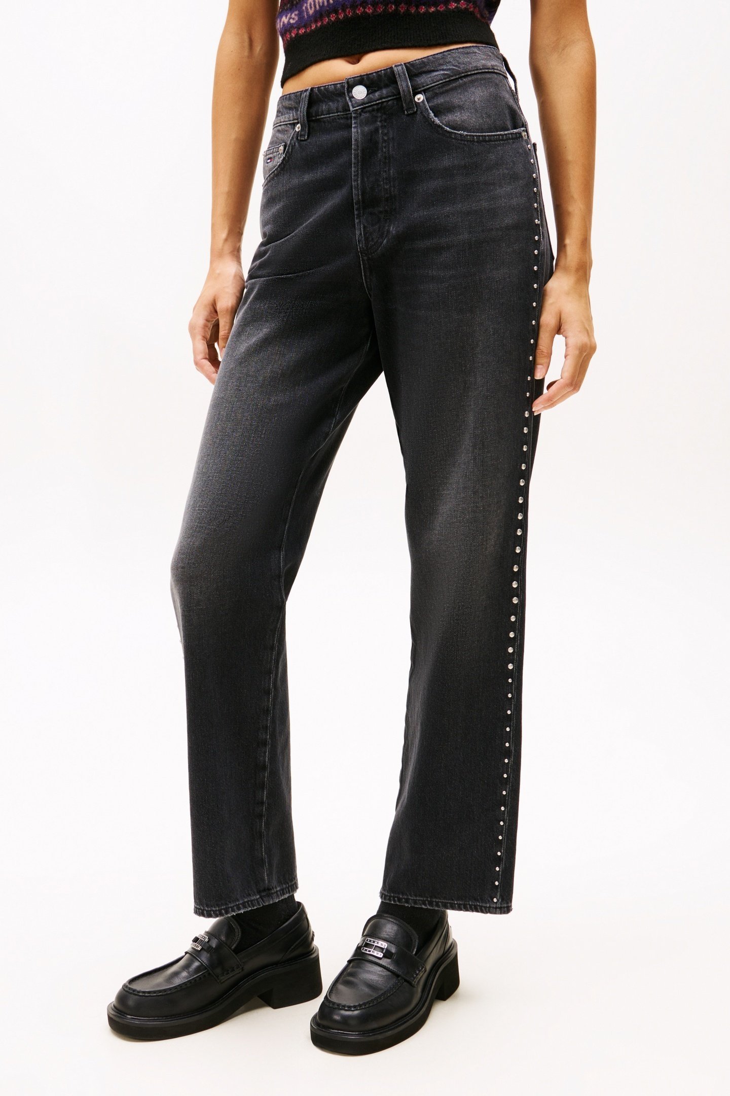 LAYLA HIGH RISE SLIM STRAIGHT JEANS DENIM BLACK 2