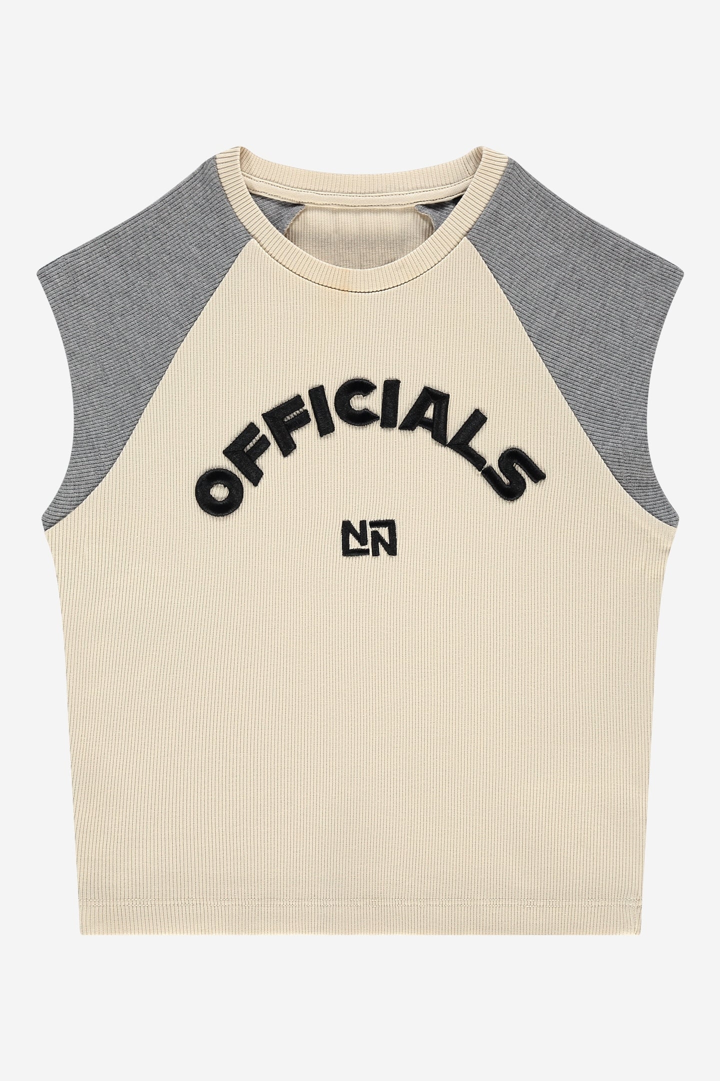 OFFICIALS RAGLAN RIB TOP WOOD ASH/DARK GREY MELANGE 3