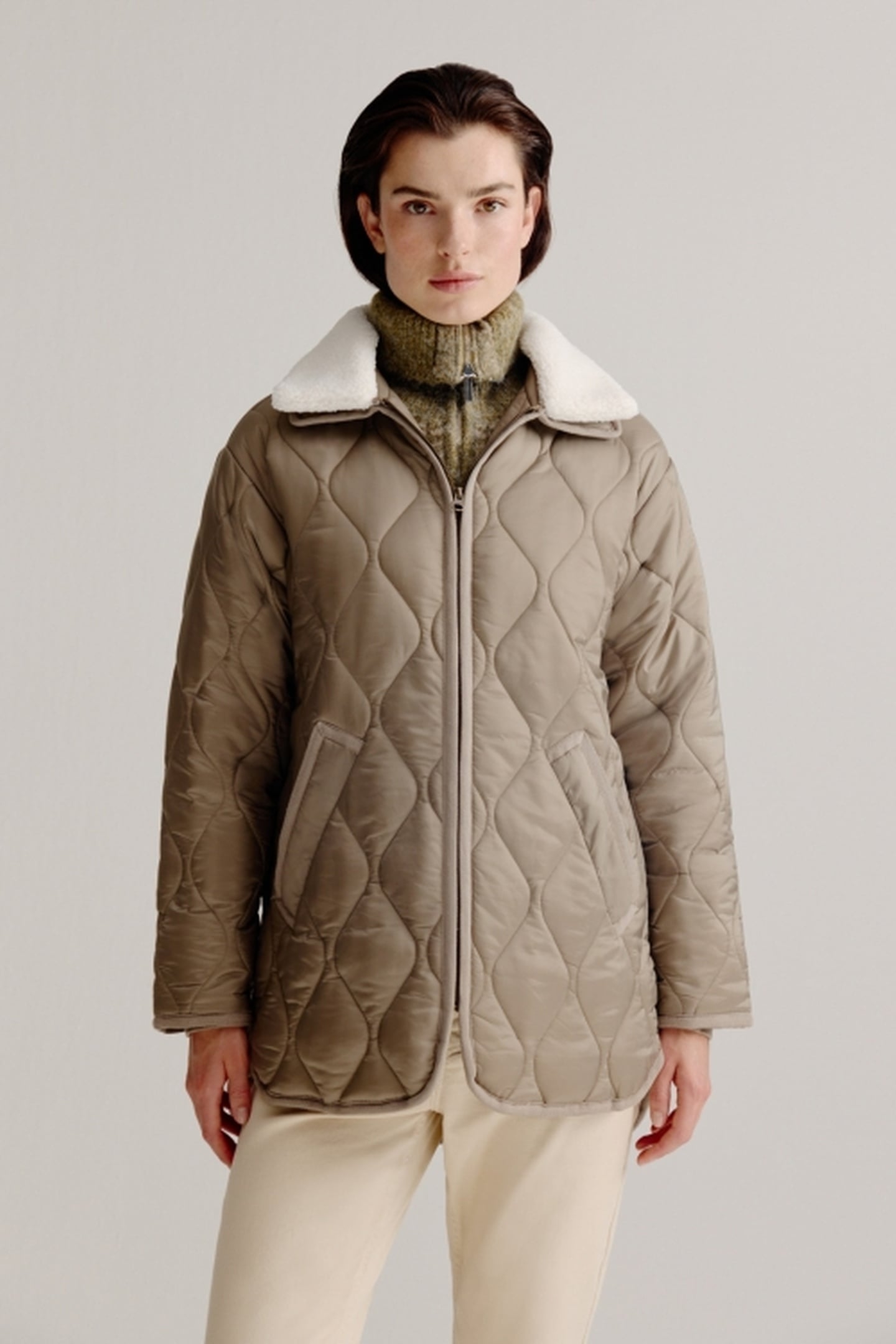 LINDO COAT LIGHT KHAKI 2