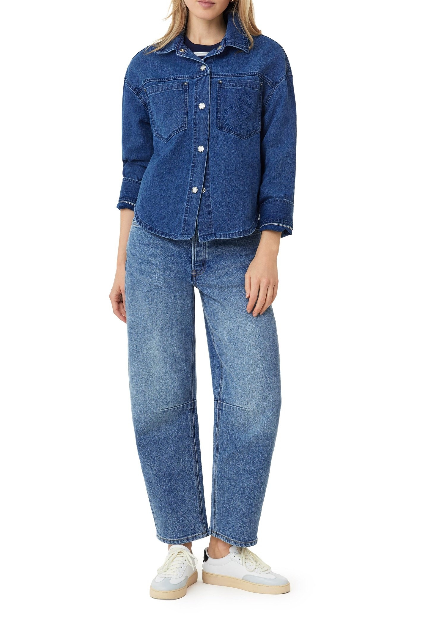 UTILITY DENIM SHACKET ROYAL BLUE 1