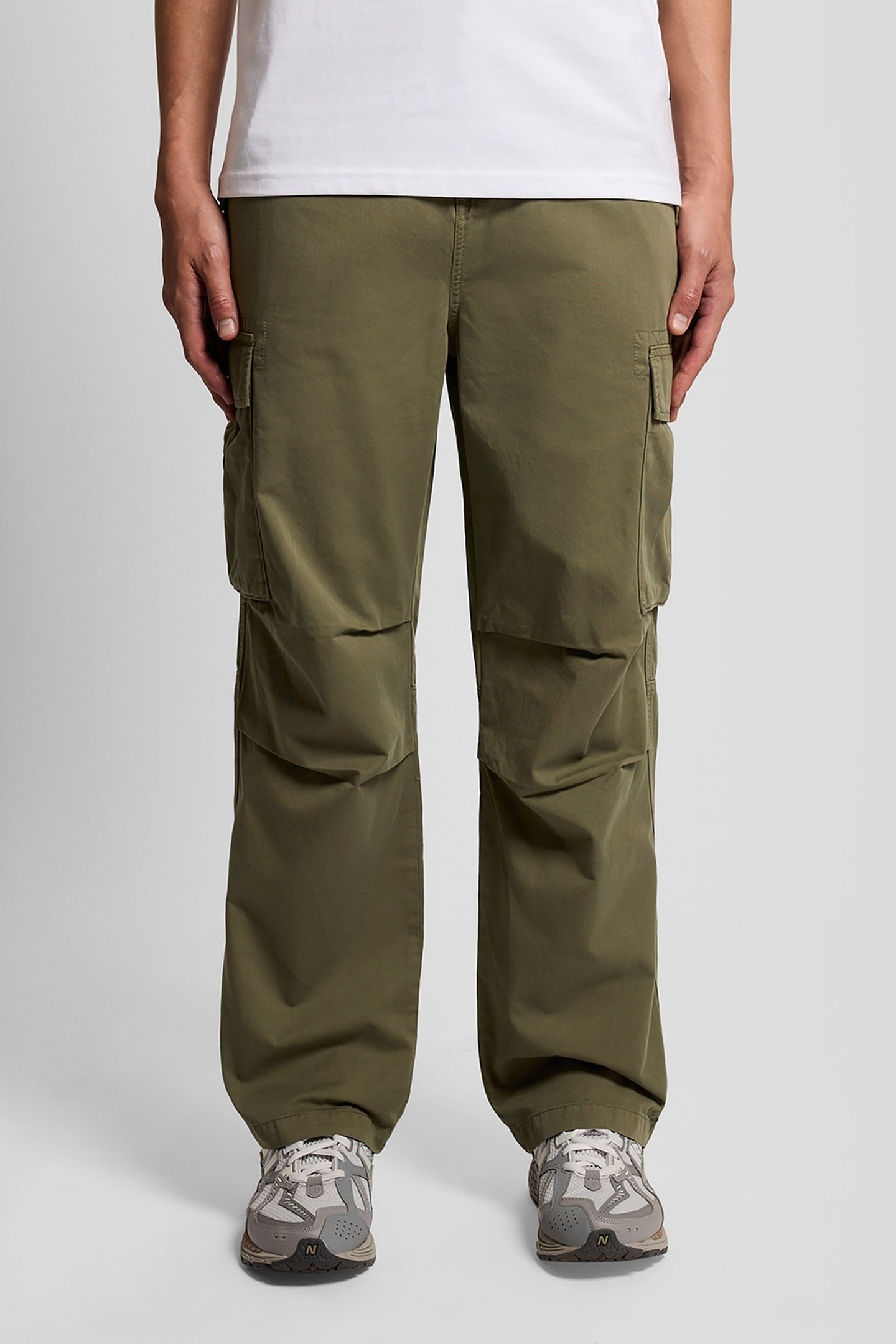 ARTICULATED CARGO TROUSERS FATIGUE OLIVE 1