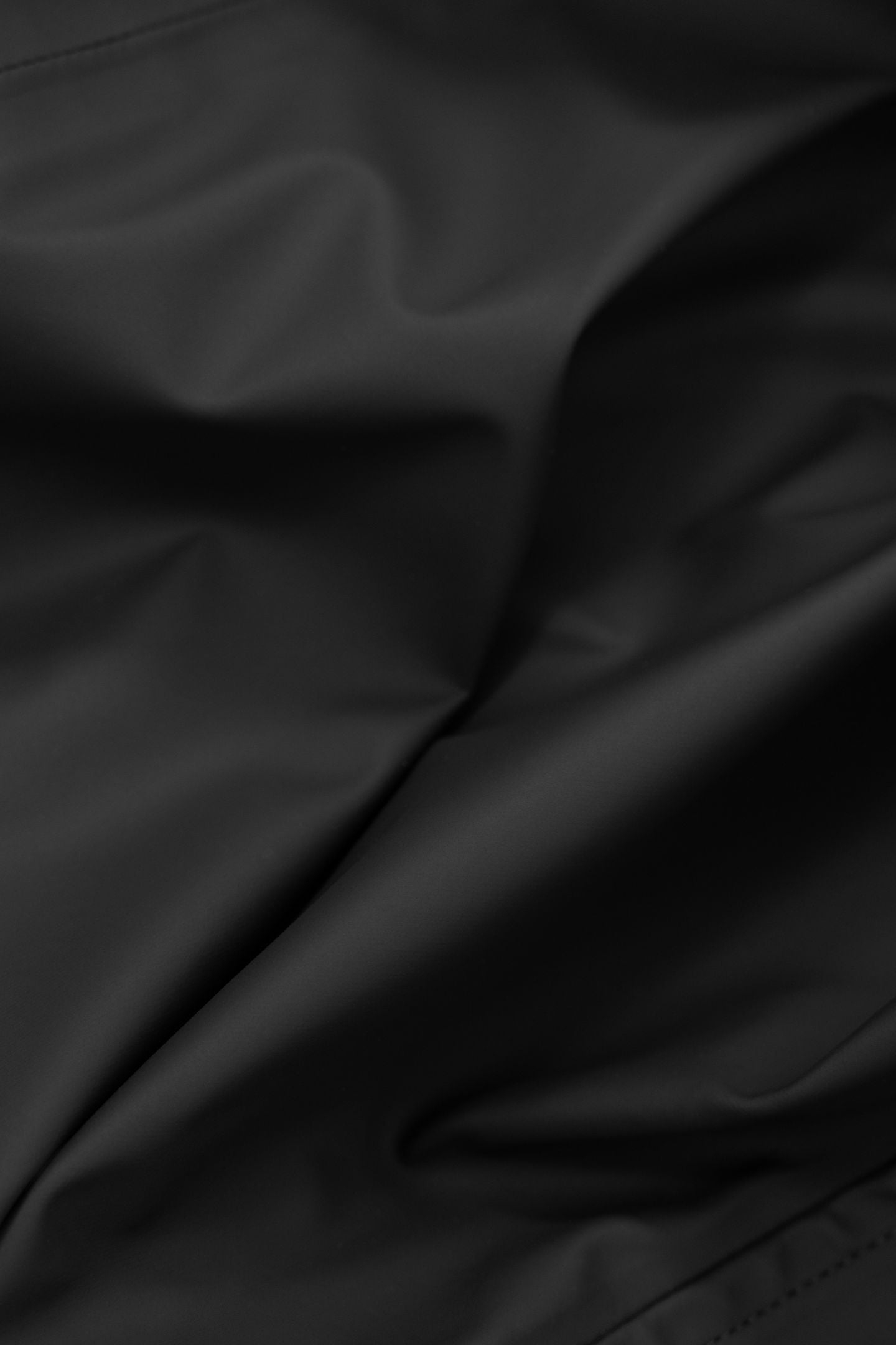 BLACK RUBBER NYLON HOODED PARKA 8