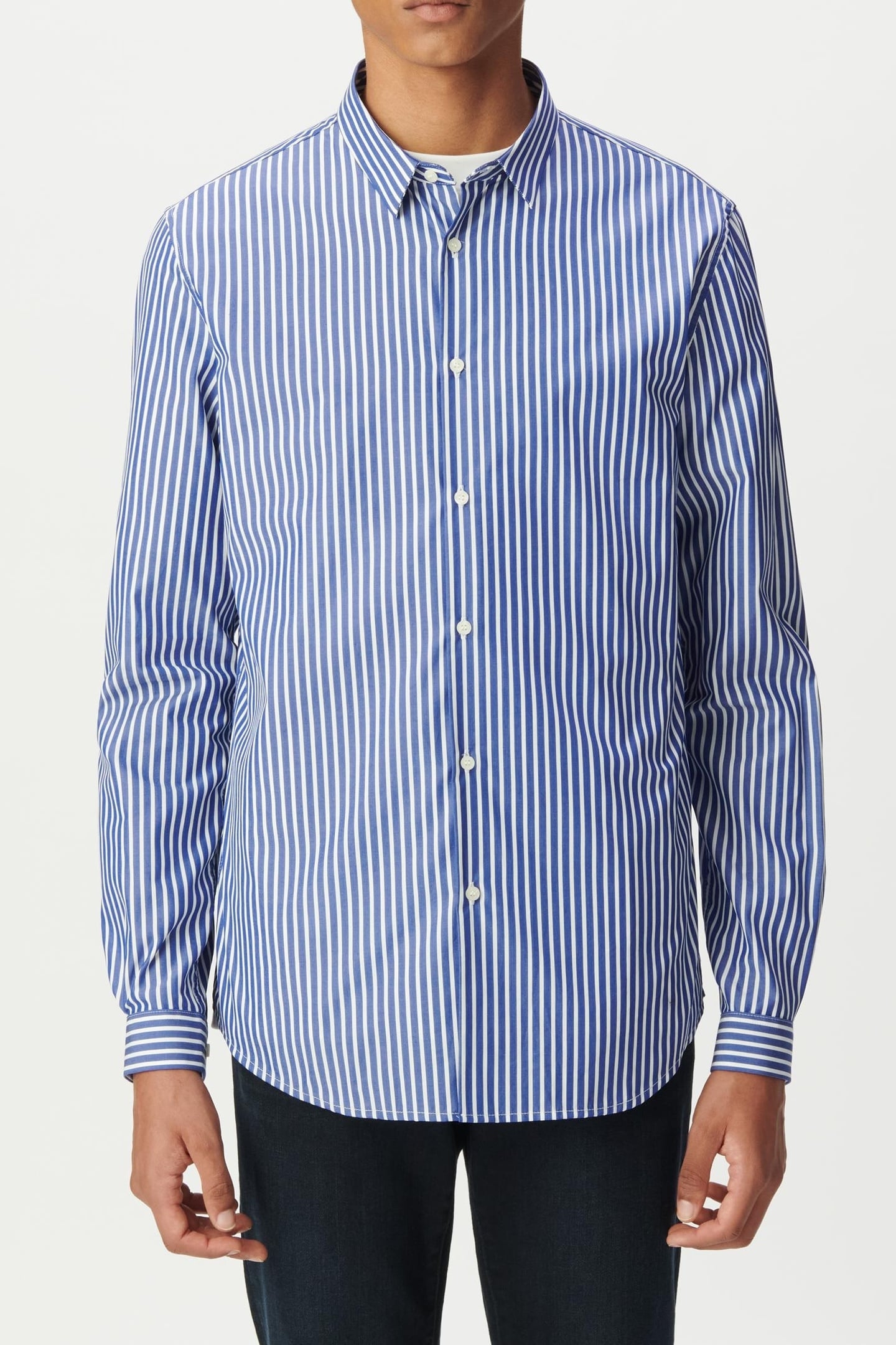 REGULAR NAVY BLUE STRIPED SHIRT 2