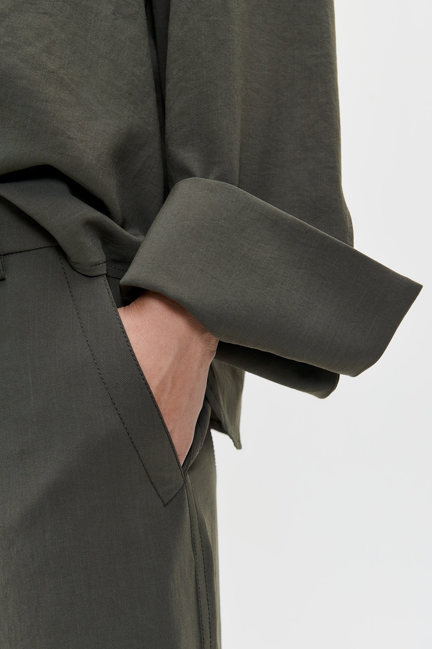 JAPANESE CREPE TOP GREEN KELP 4