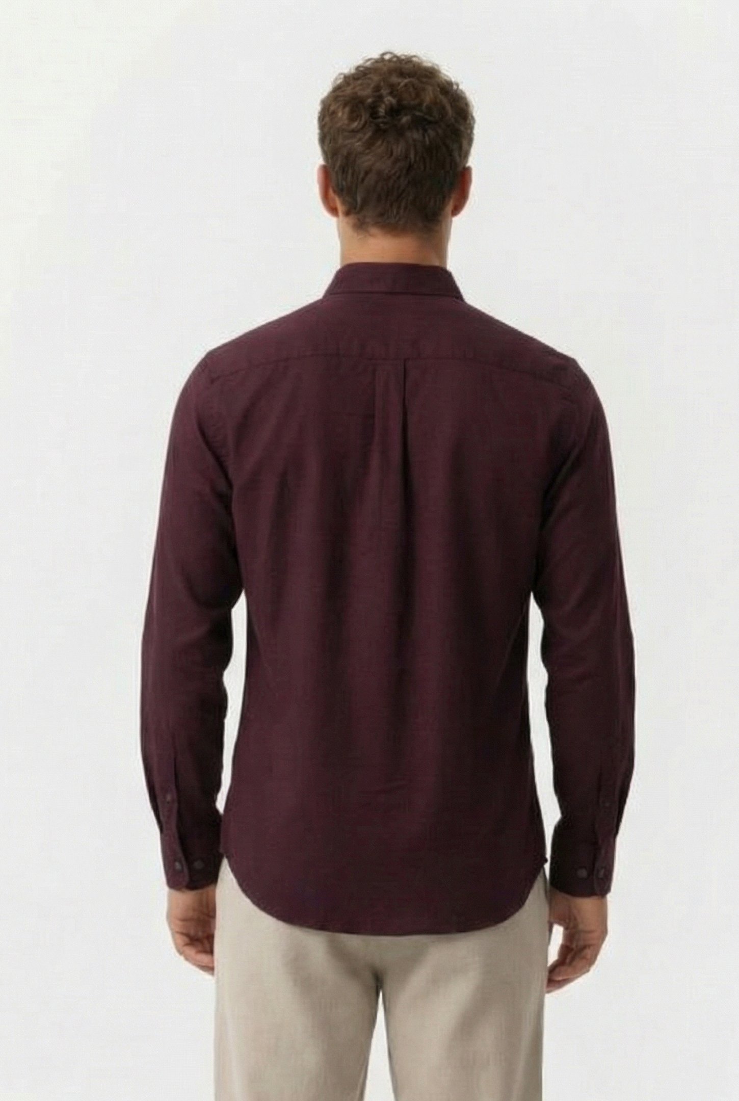 OXFORD LONG SLEEVE SHIRT SOLIDCHATEAUX/MARINE 2