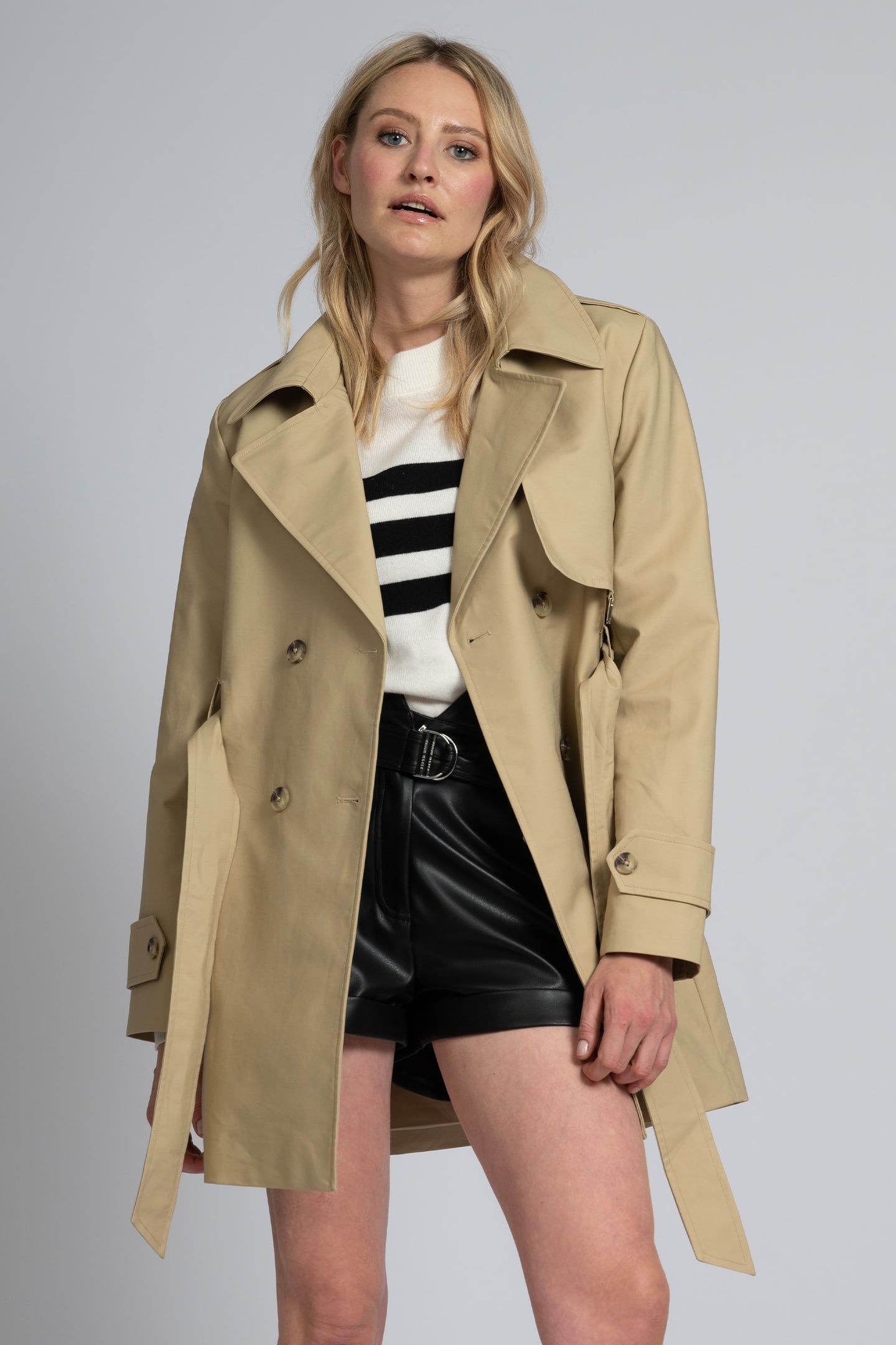 GOLDIEN TRENCHCOAT OXFORD TAN 1