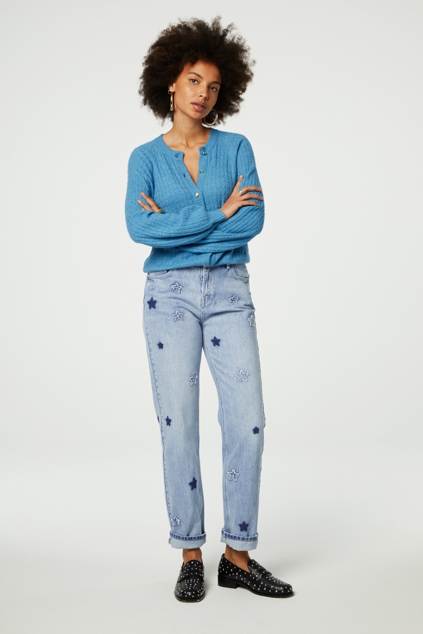 CHARLOTTA CARDIGAN VENUS BLUE 2