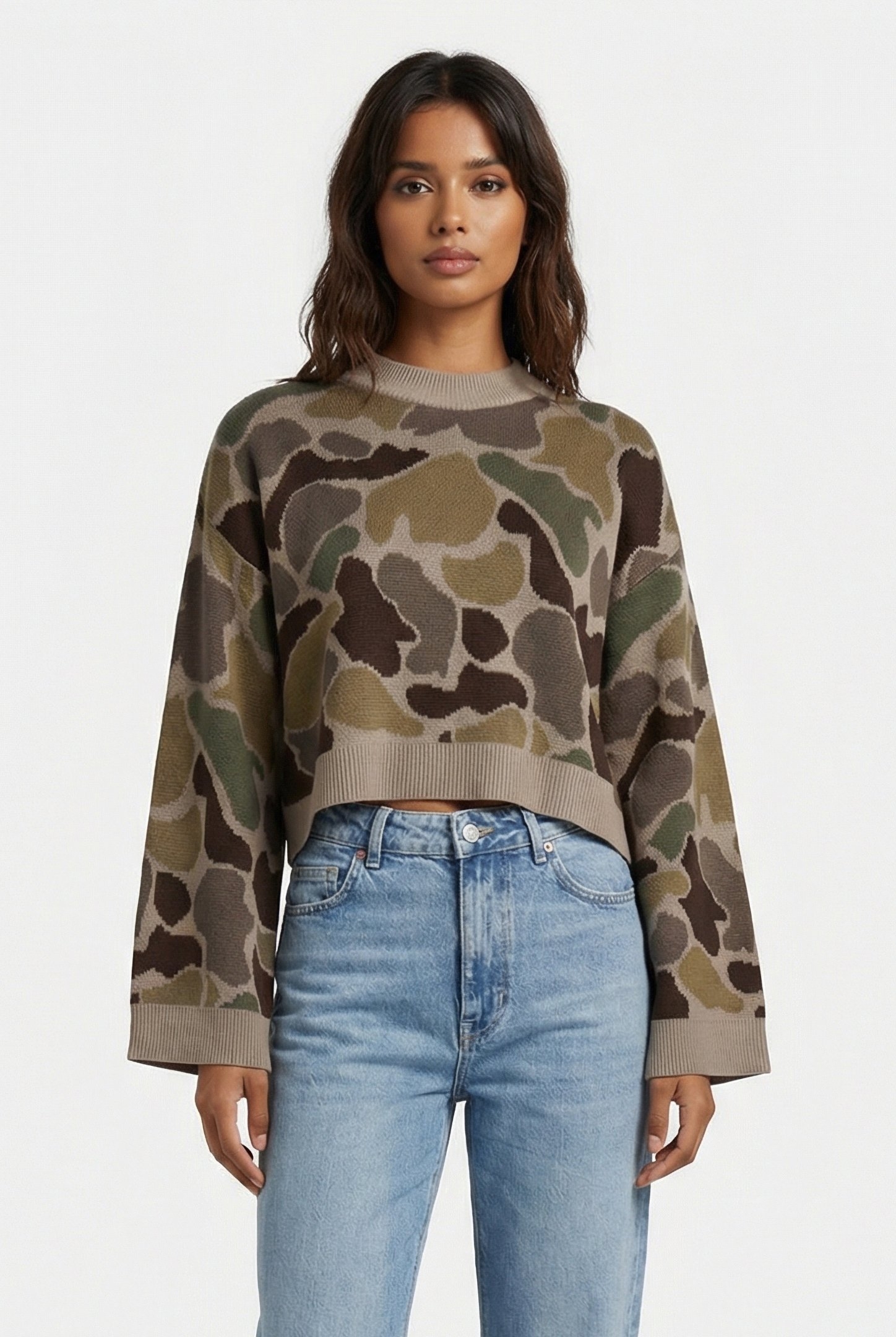 CAMMILE CAMO PULLOVER BUNGEE CORD/TURKISHCFEE 1