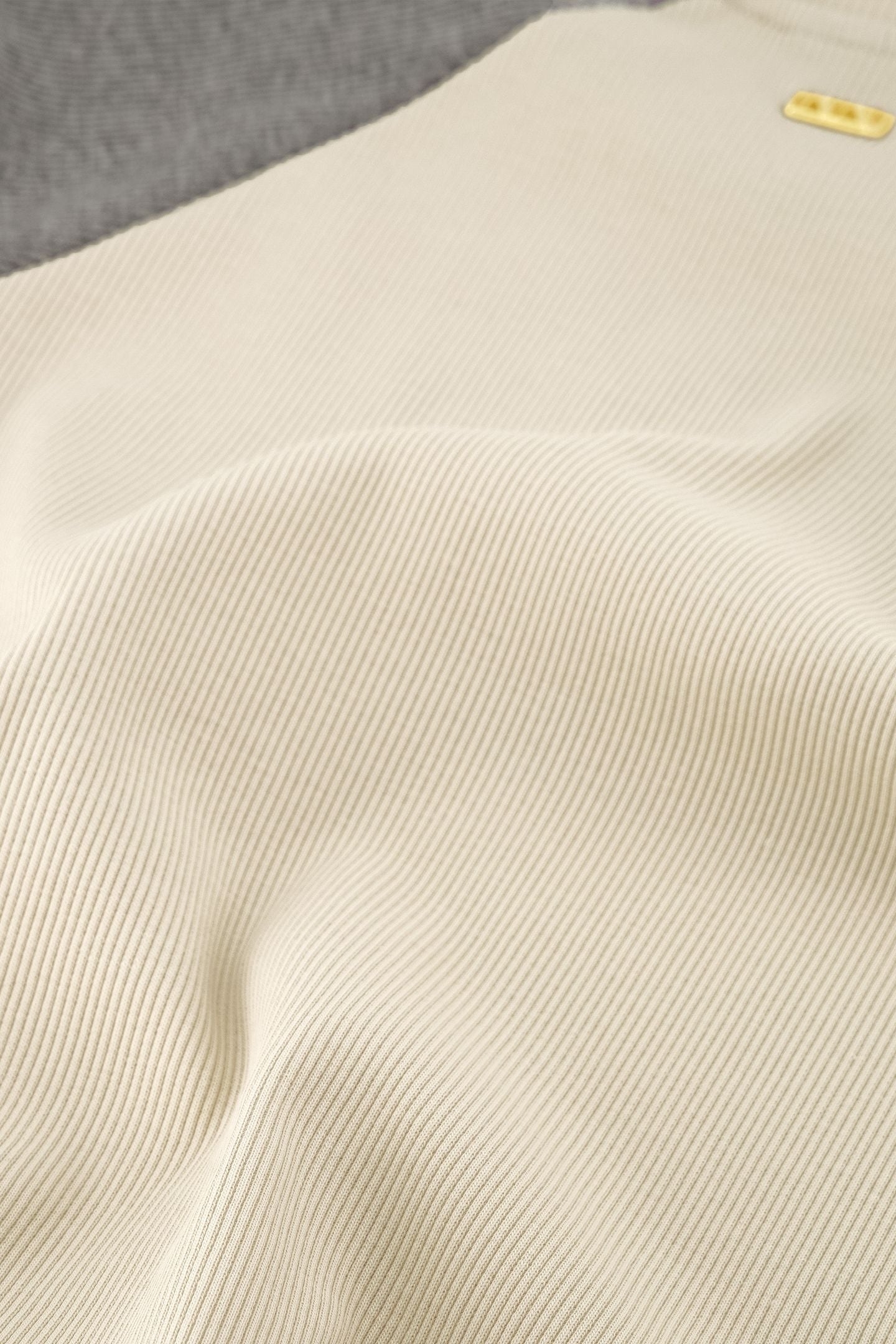 OFFICIALS RAGLAN RIB TOP WOOD ASH/DARK GREY MELANGE 4