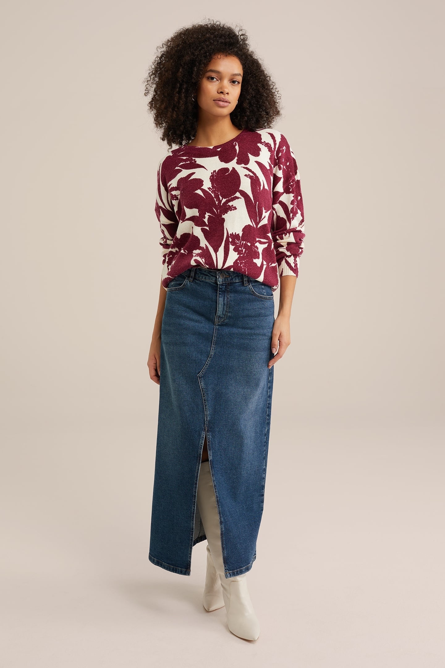 KNITTED PULLOVER VINTAGE RED 2