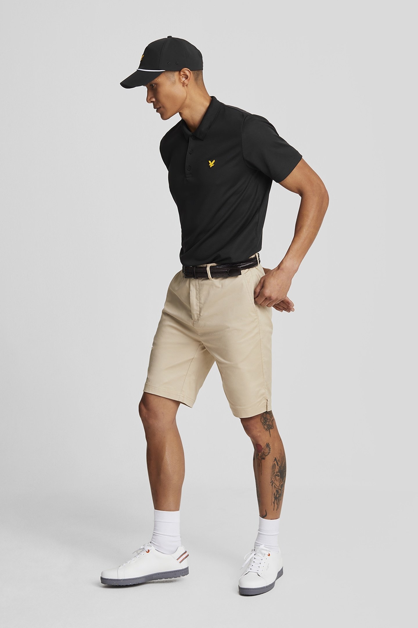 GOLF TECH POLO SHIRT JET BLACK 2