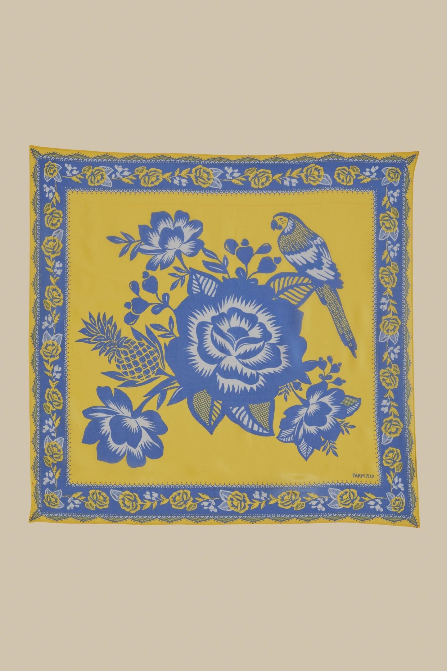 LACE GARDEM YELLOW SCARF 1