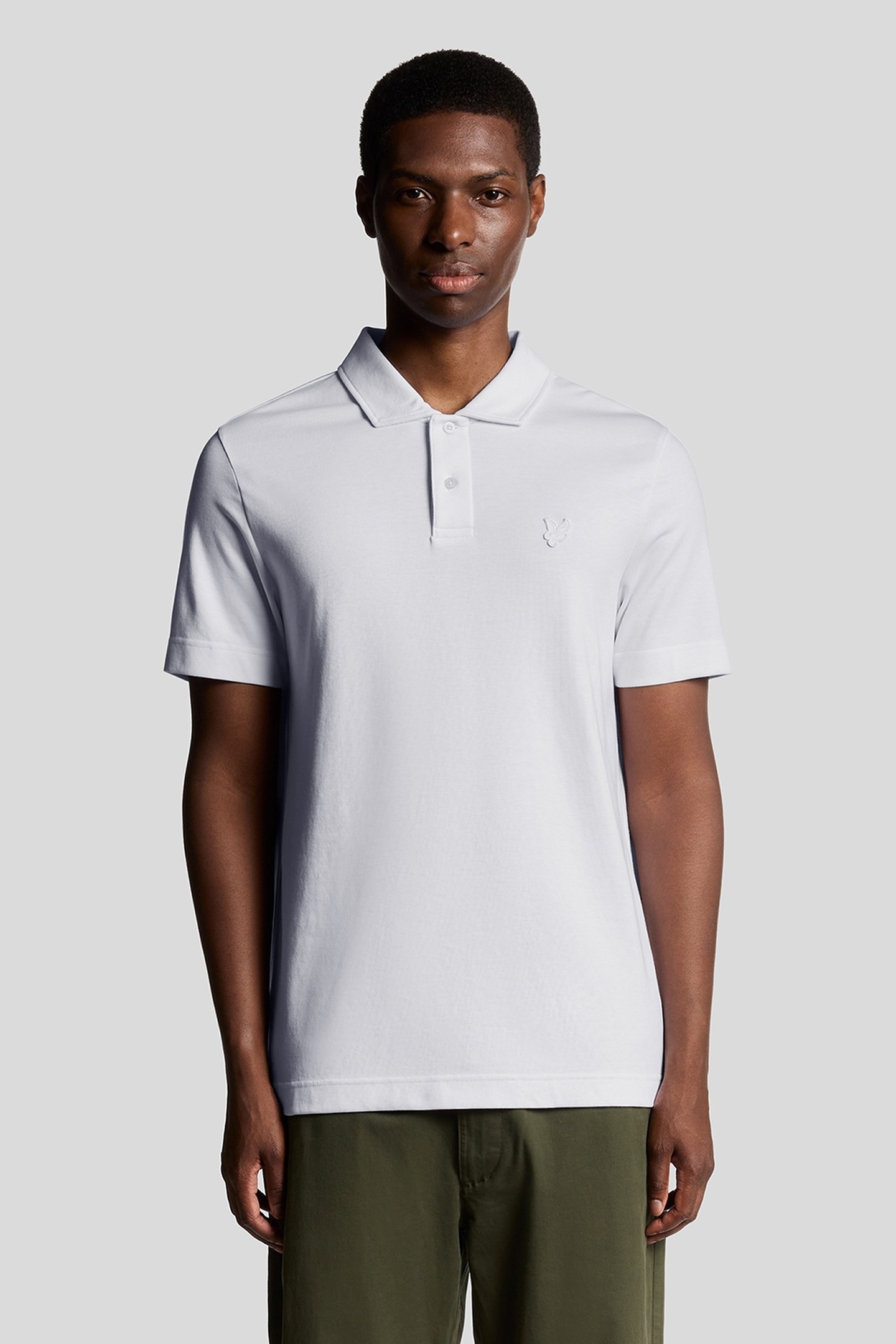 INTERLOCK POLO SHIRT WHITE 1