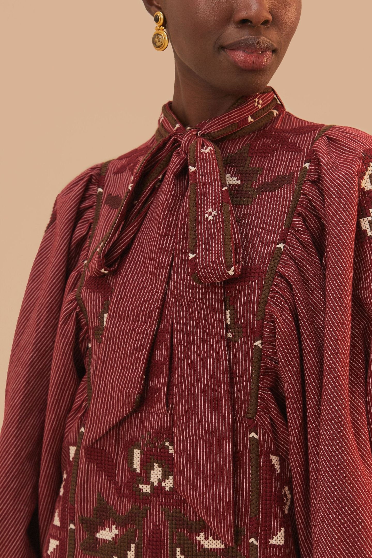 TOUCANS SCARF CROSS STITCH EMBROIDERED LONG SLEEVE 4