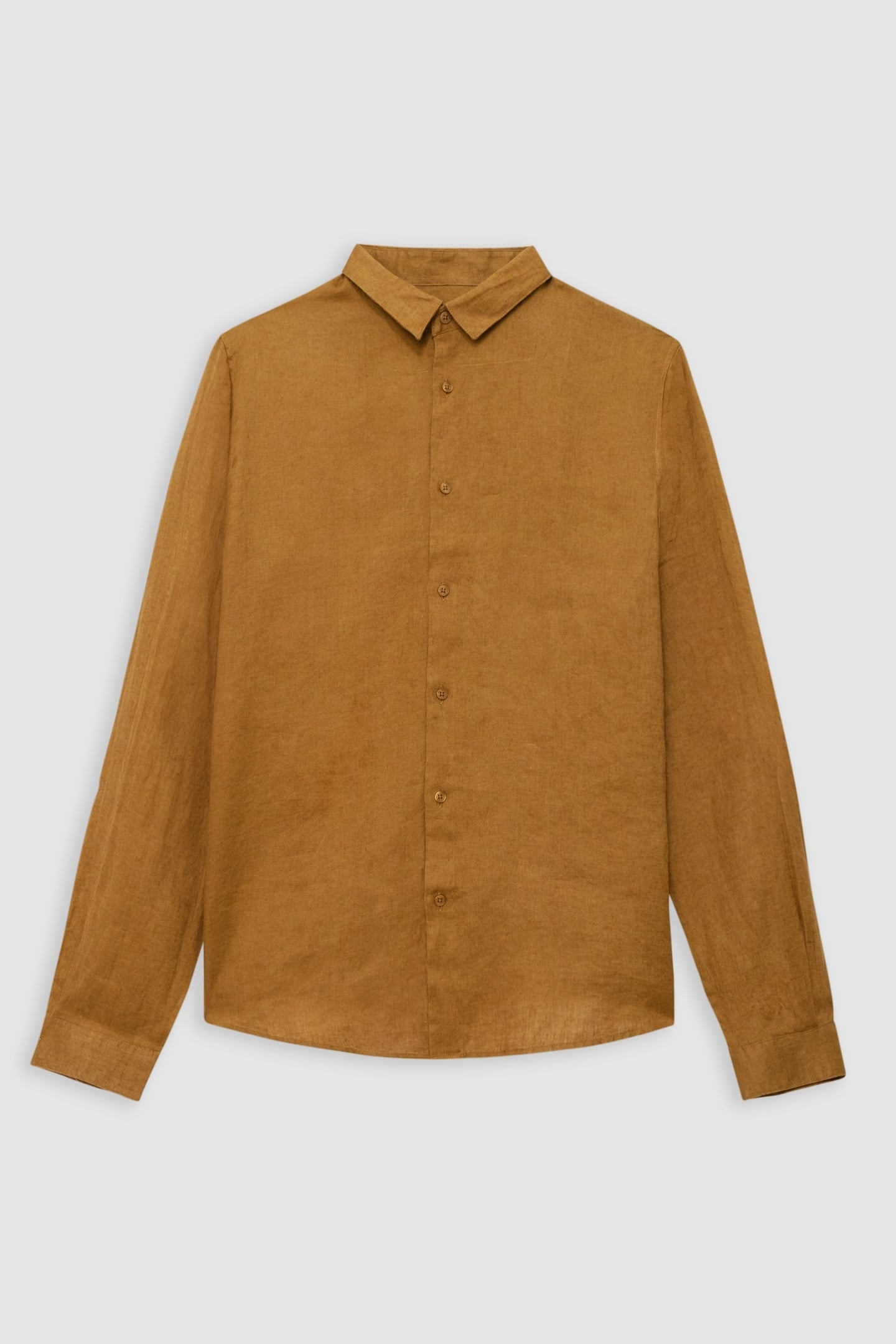 SAFFRON LINEN SLIM SHIRT 4