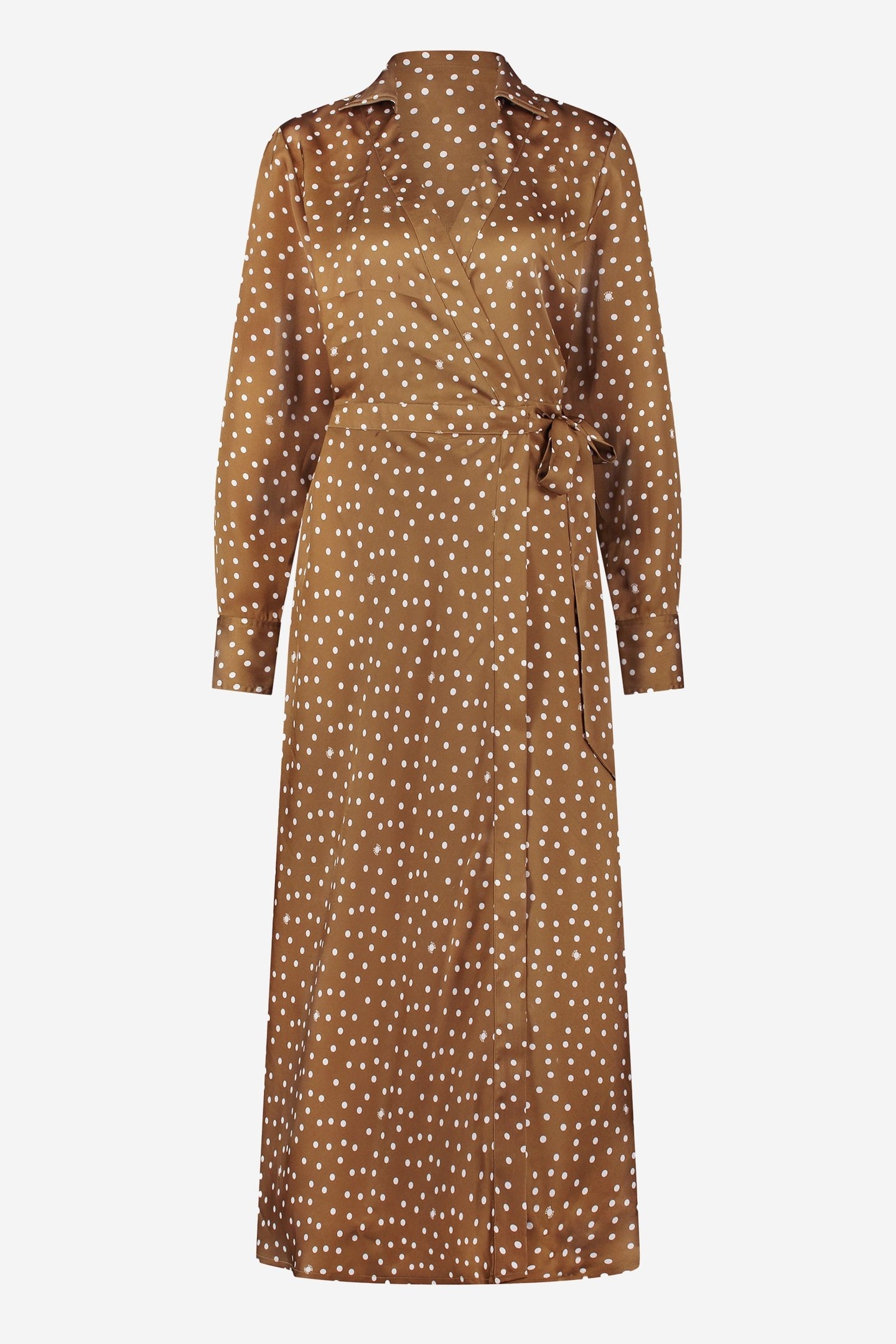 FLOW DRESS DARK CAMEL 3