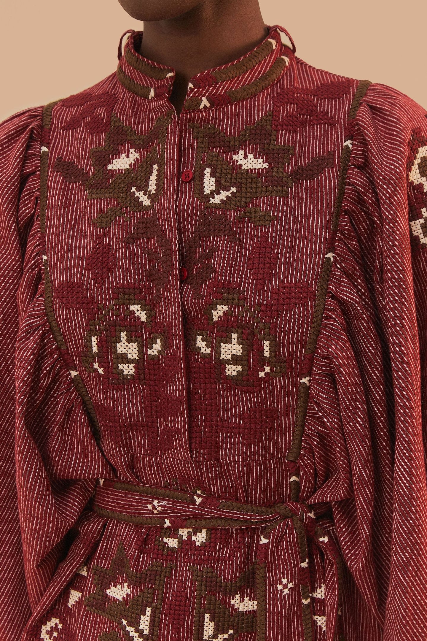 TOUCANS SCARF CROSS STITCH EMBROIDERED LONG SLEEVE 5