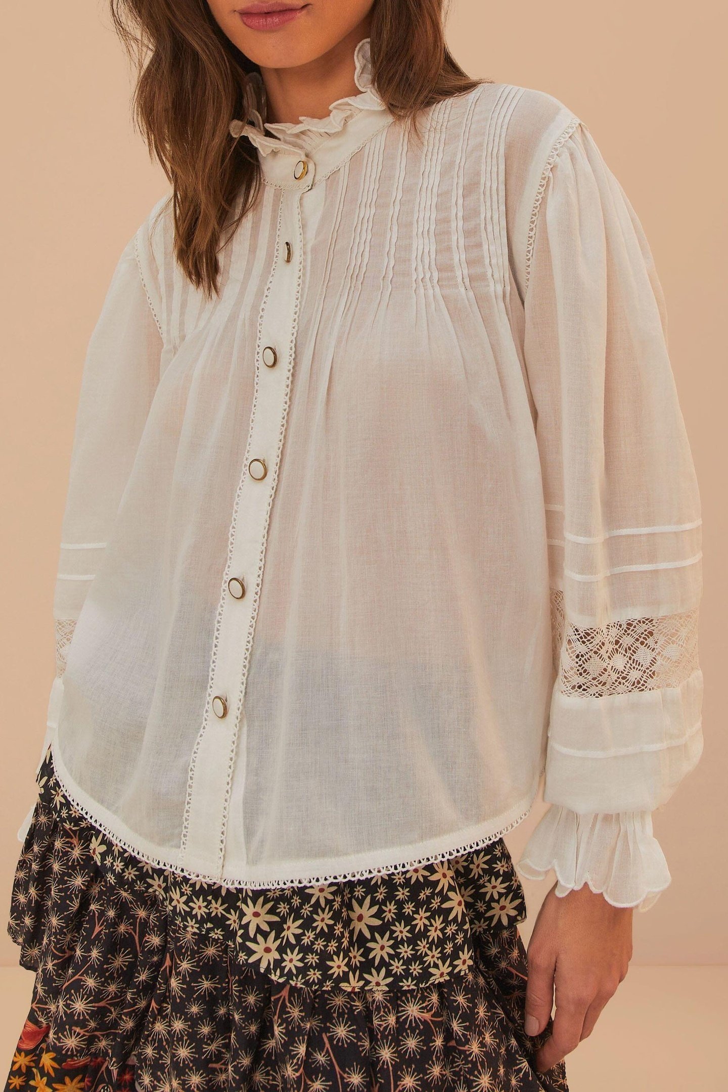 OFF-WHITE LONG SLEEVE BLOUSE 1