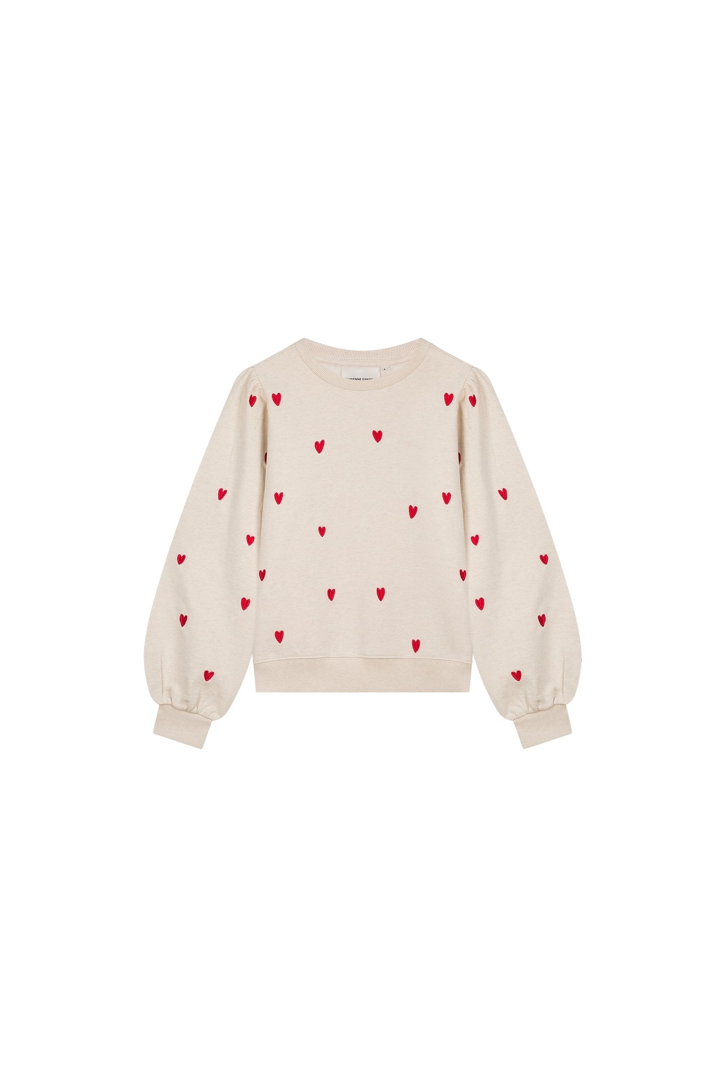 DINA SWEATER OATMEAL / DISCO RED 4