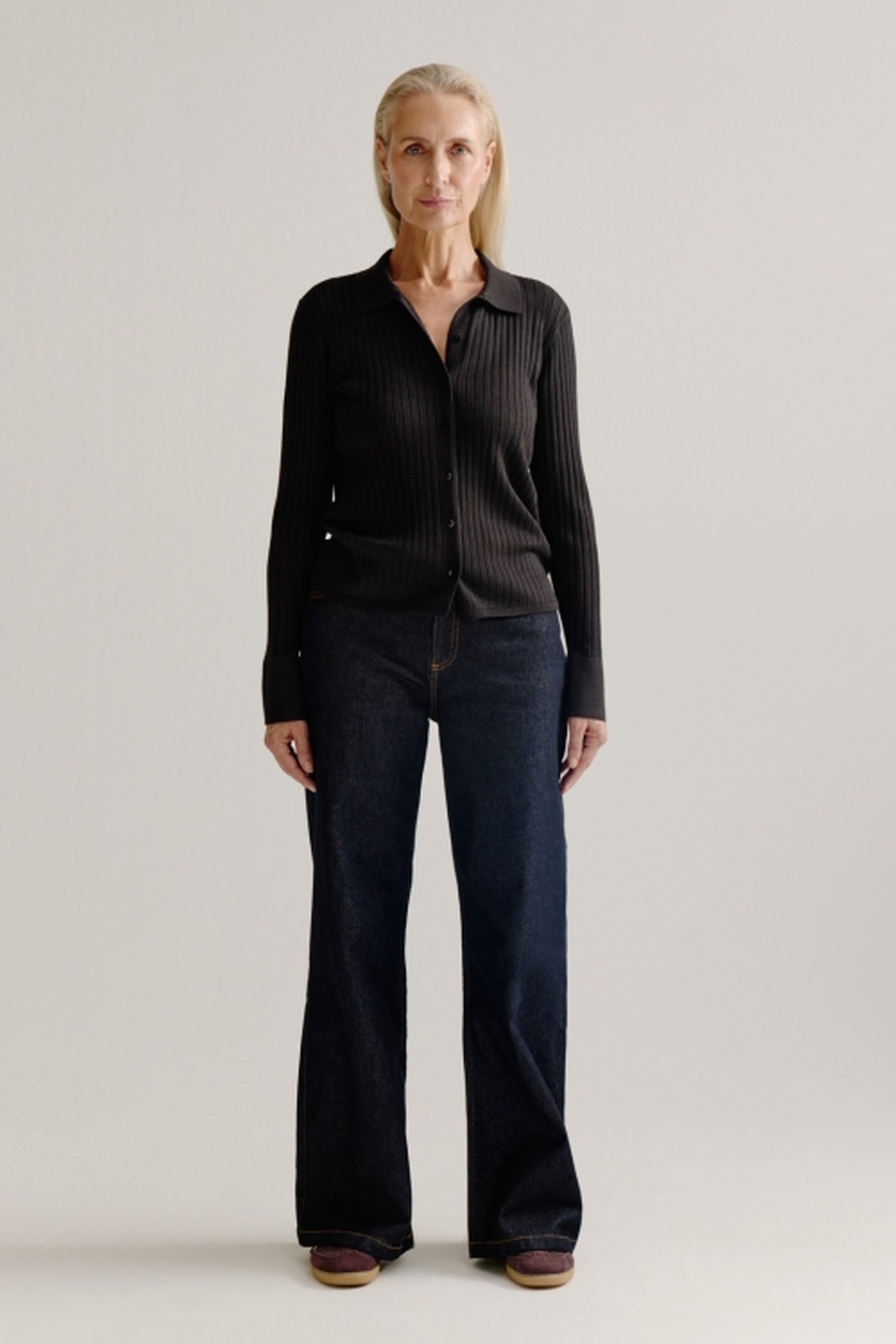 LILA CARDIGAN BLACK 1