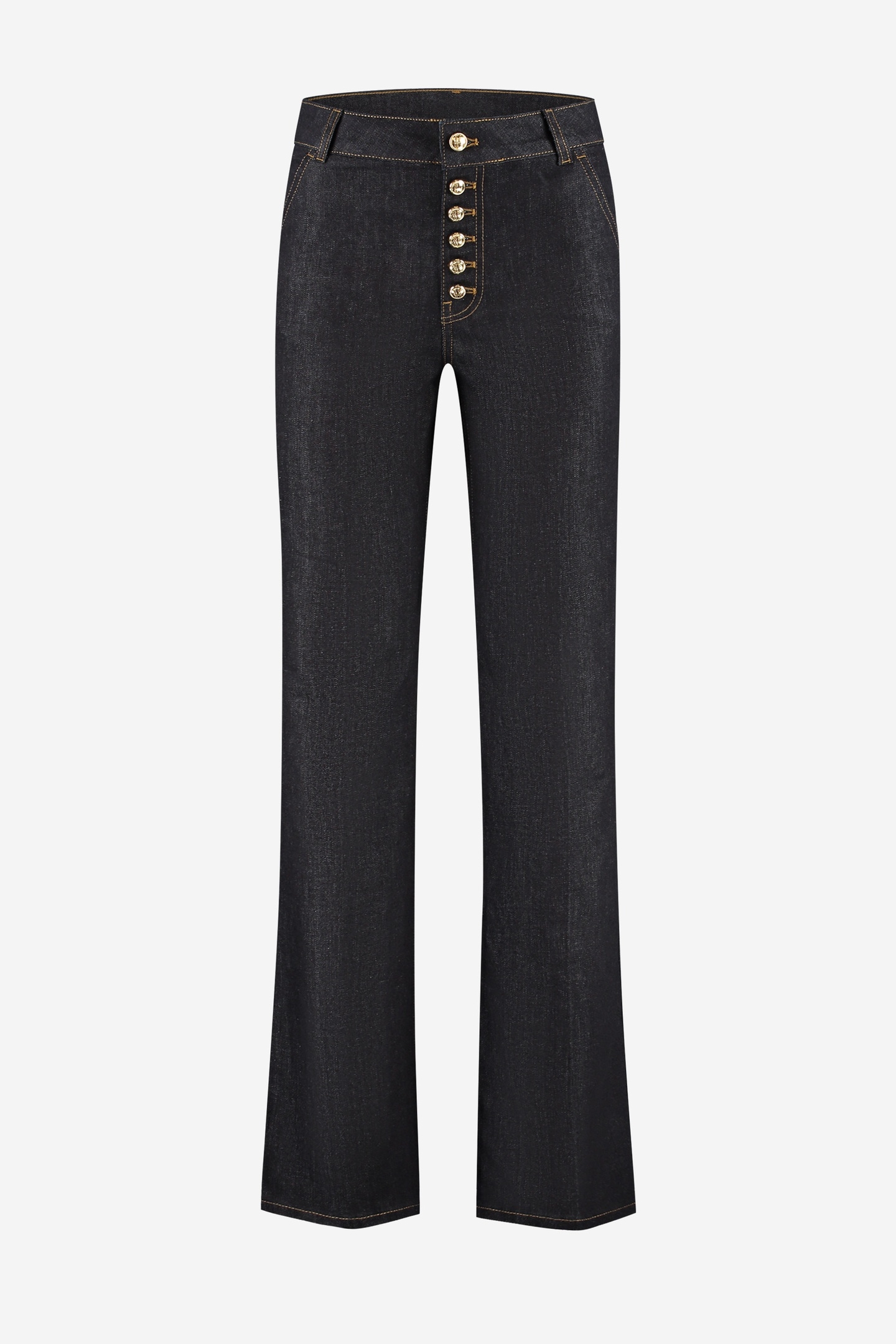 BELLA BUTTON JEANS DARK NAVY 2