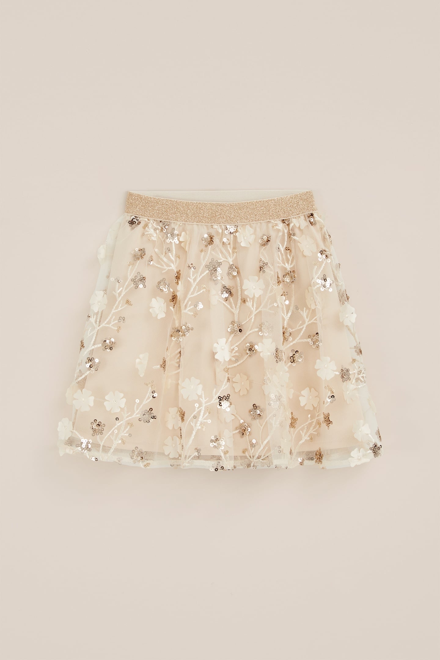 SKIRT MINI LENGTH BEIGE 4