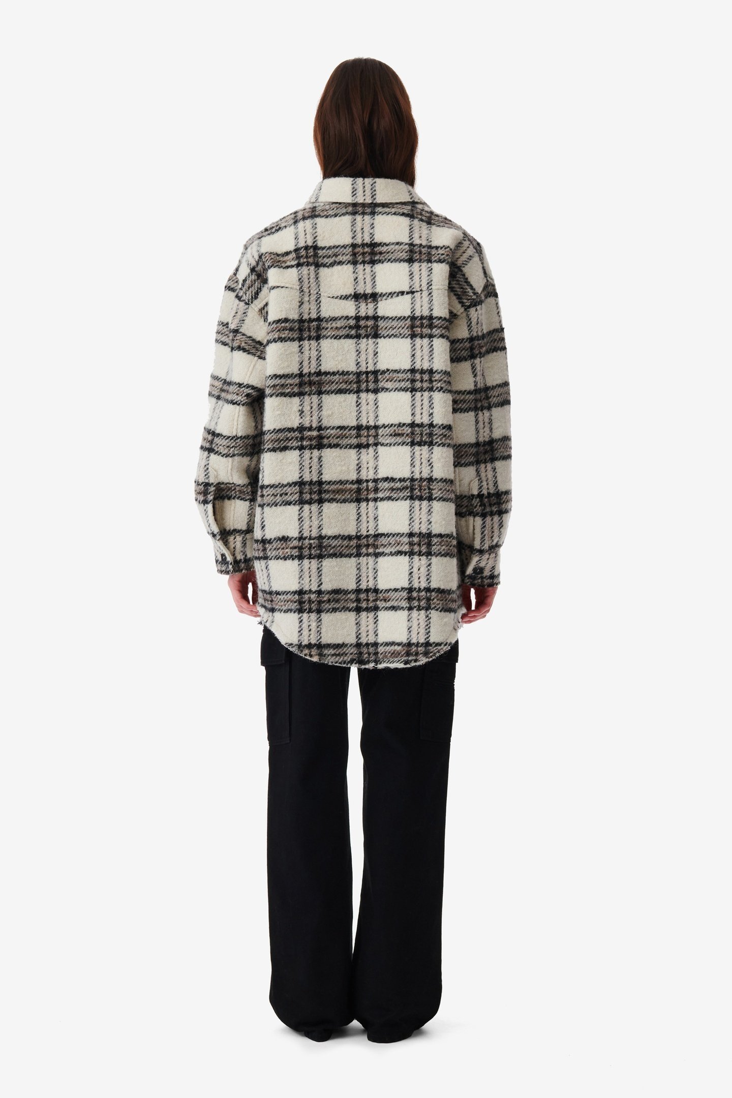 BIELO OVERSHIRT ECRU/BLACK/GREY 3