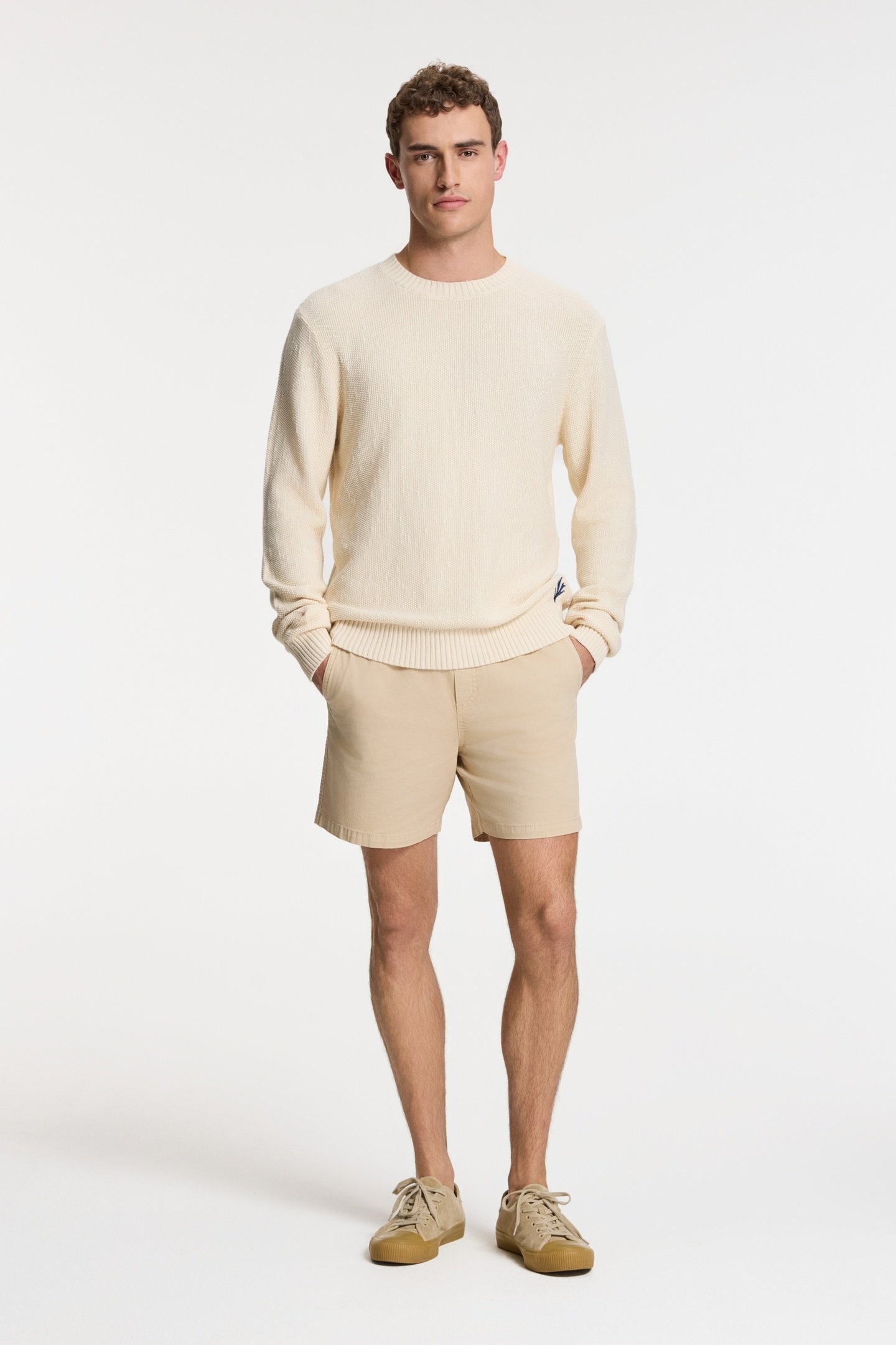 PALMER PULLOVER SOLID BEIGE 2
