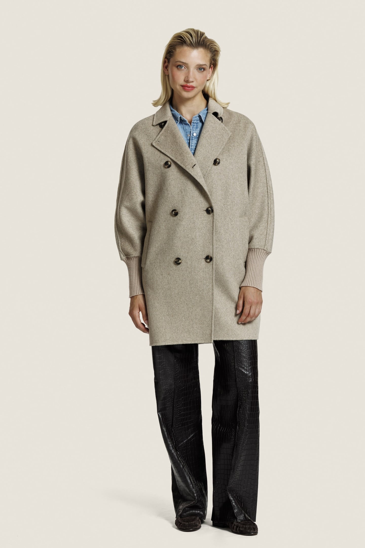 VALERY WOOL JACKET D. BEIGE MELANGE 2