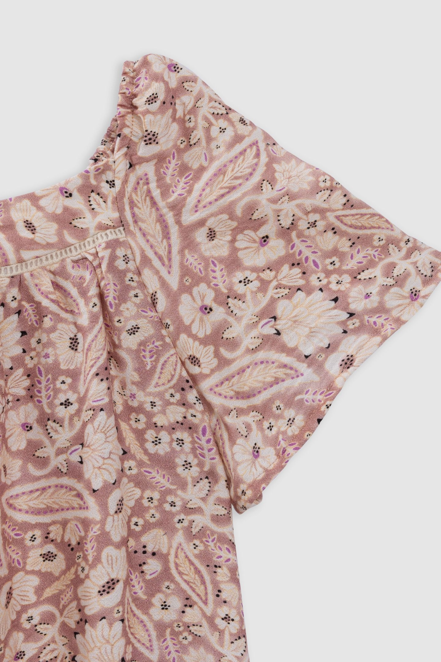 PINK FLORAL PAISLEY LONG DRESS 4