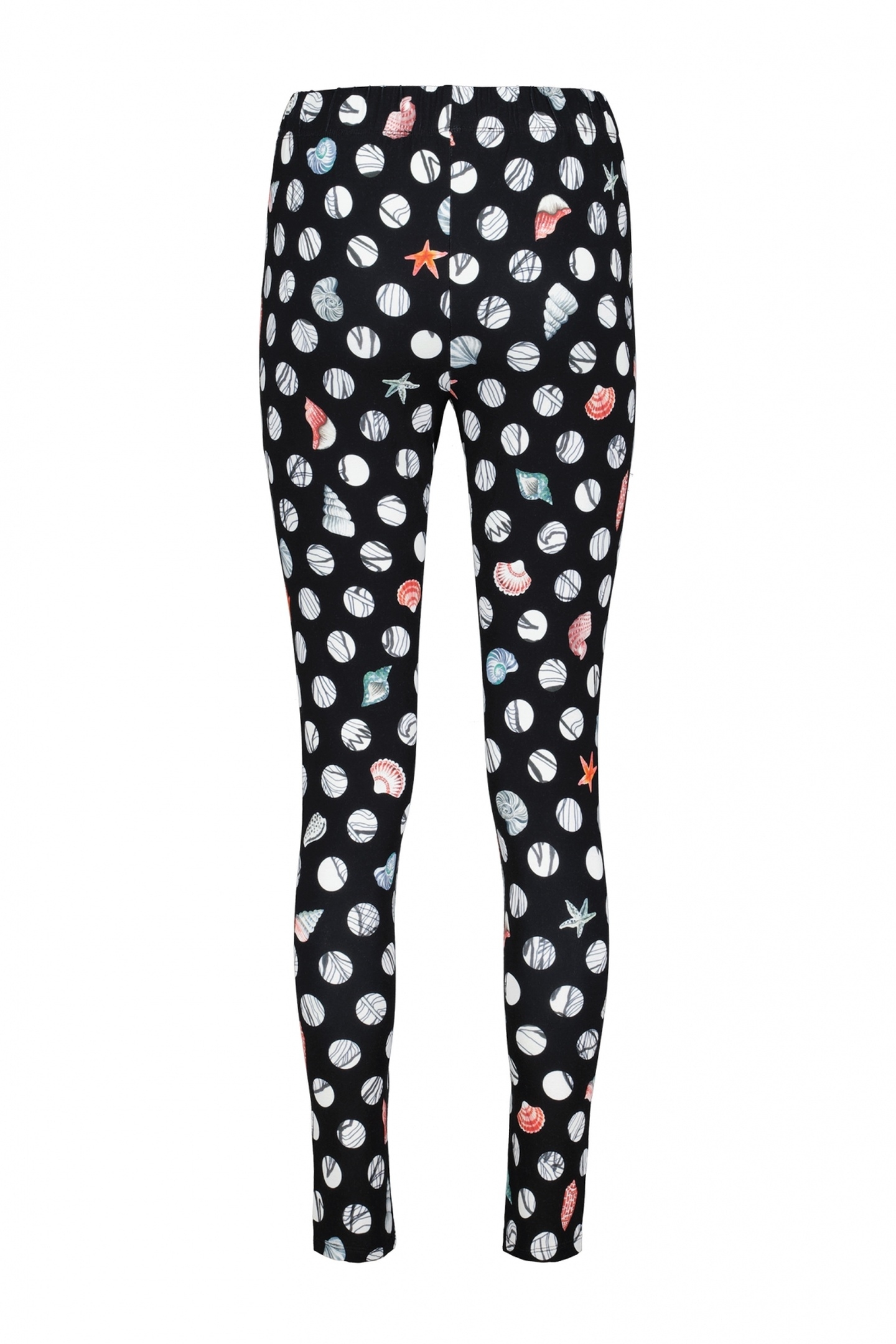 BASIC LEGGING IN BLACK WITH CORAL COVE PRINT 5