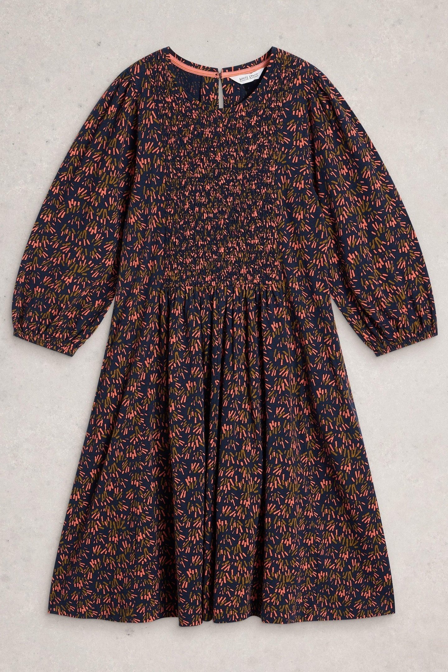 MAEVA JERSEY DRESS NAVY MULTI 4