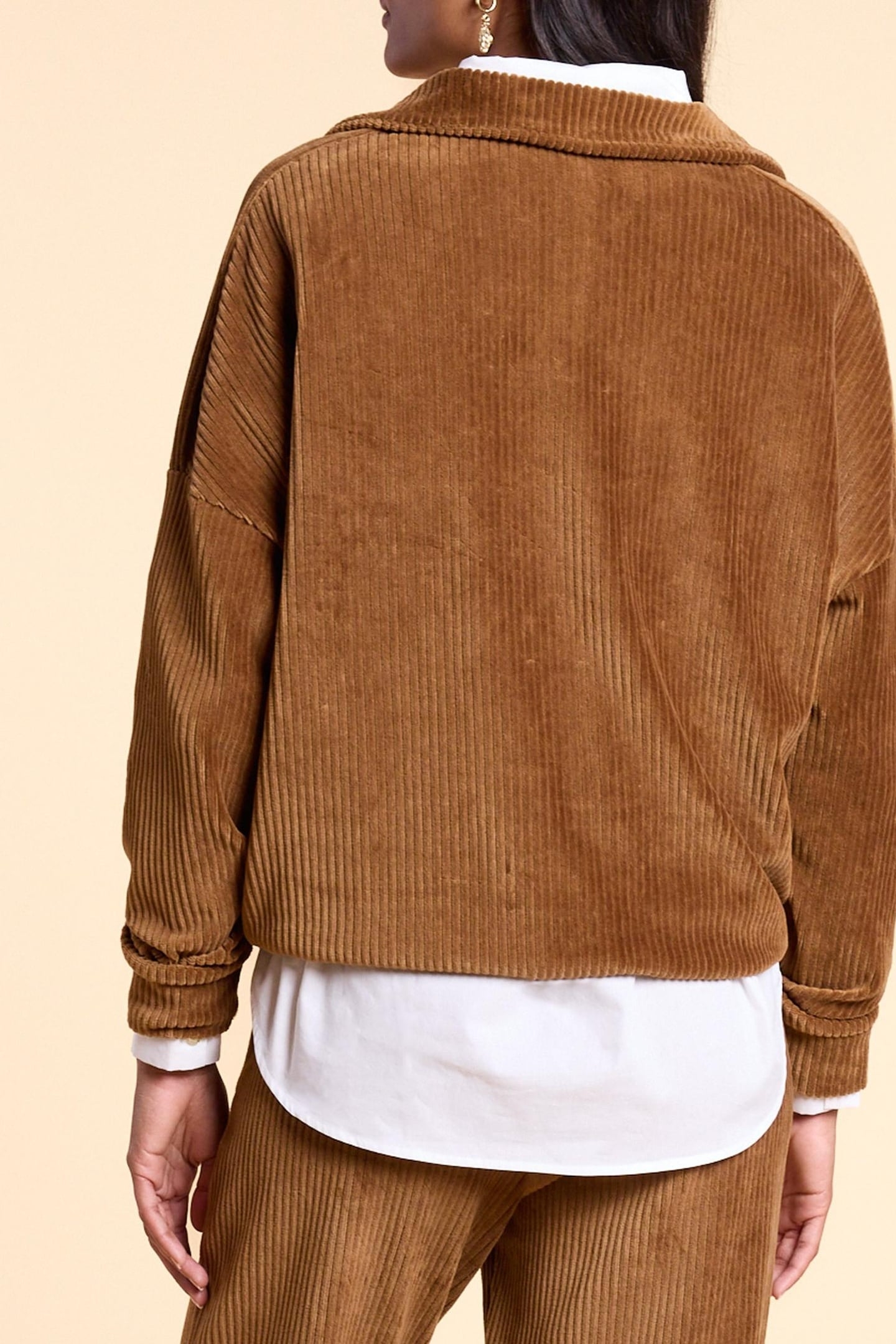 CAMEL CORDUROY SWEATER CAMEL 3