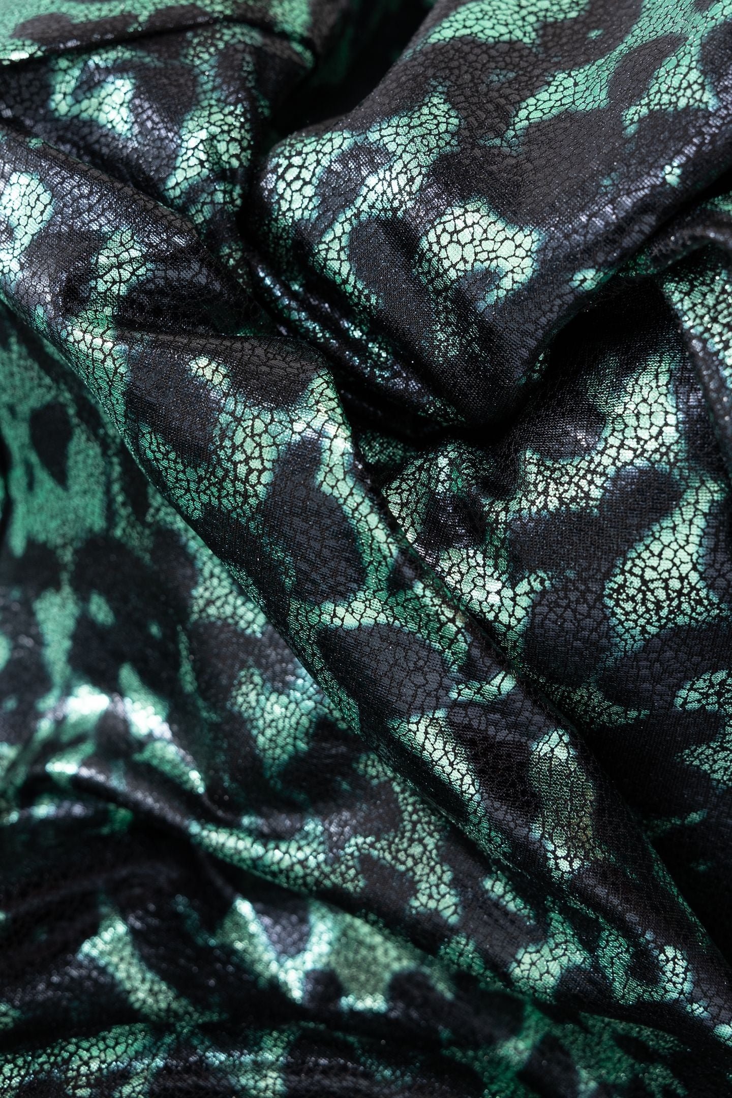 METALLIC CAMOUFLAGE PRINT GREEN SKIRT 7