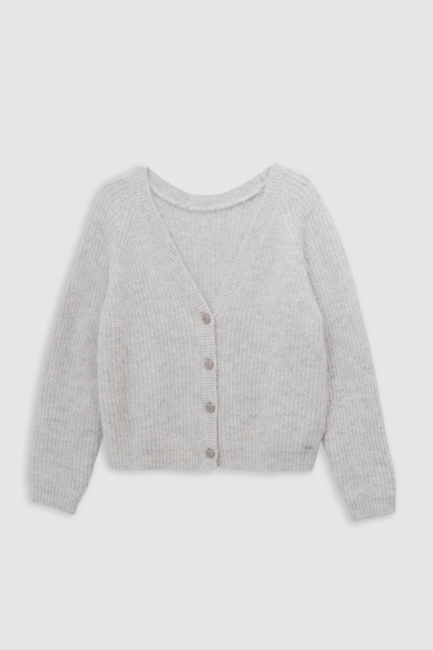 BLACK OVERSIZED KNIT CARDIGAN 7