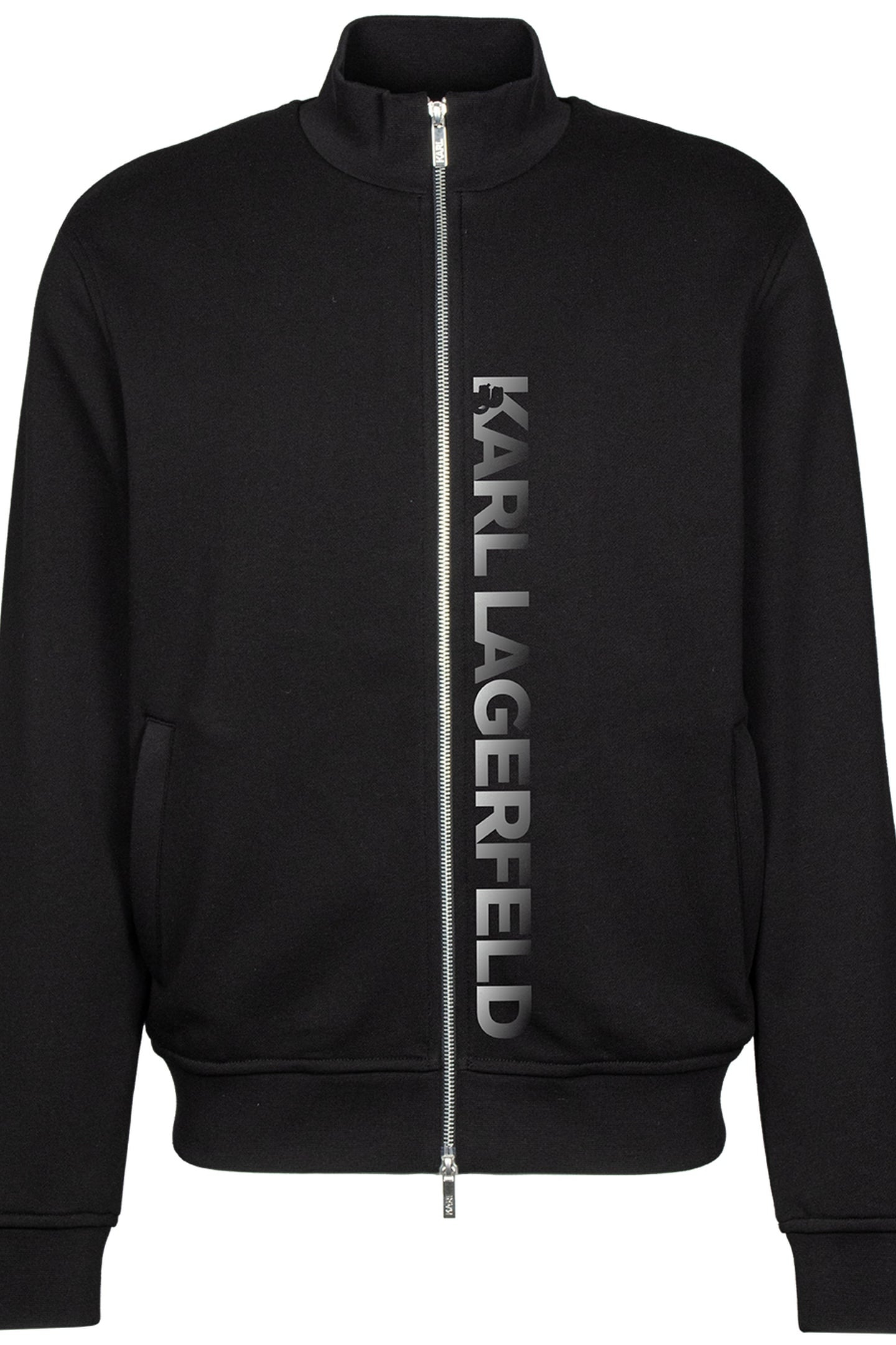 BLACK SWEAT ZIP JACKET 4