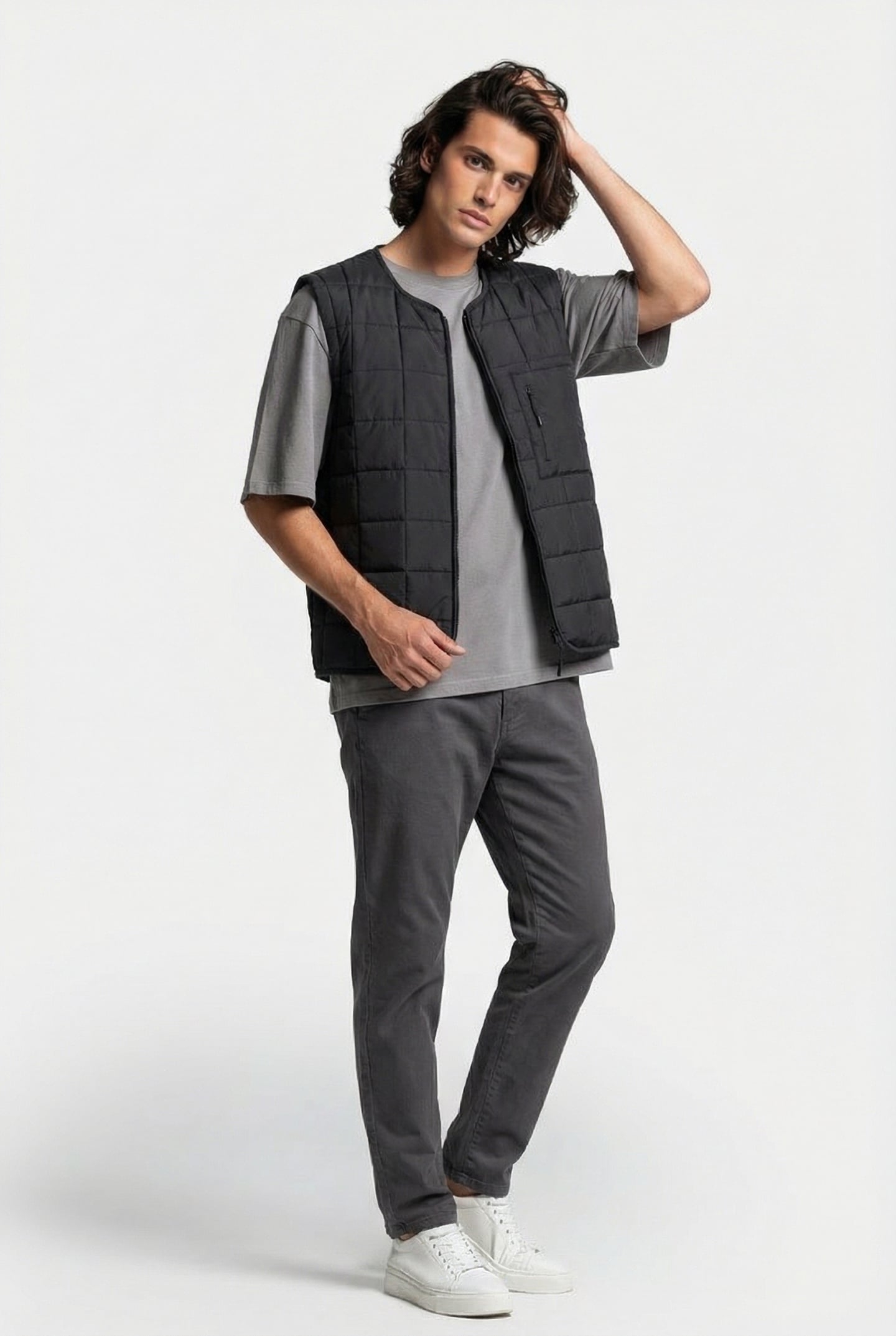 LINER VEST W1T1 BLACK UNISEX 4