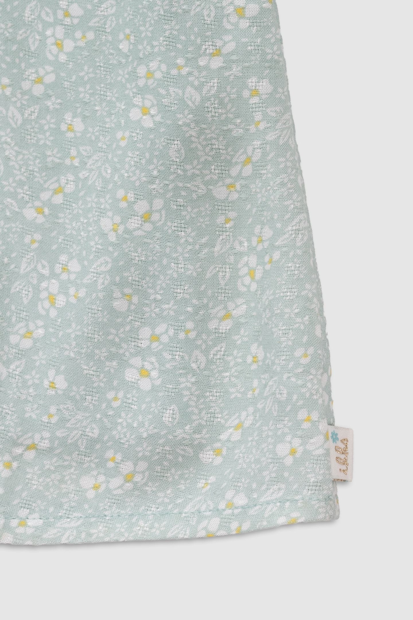 WATER GREEN FLORAL PRINT BLOUSE 4