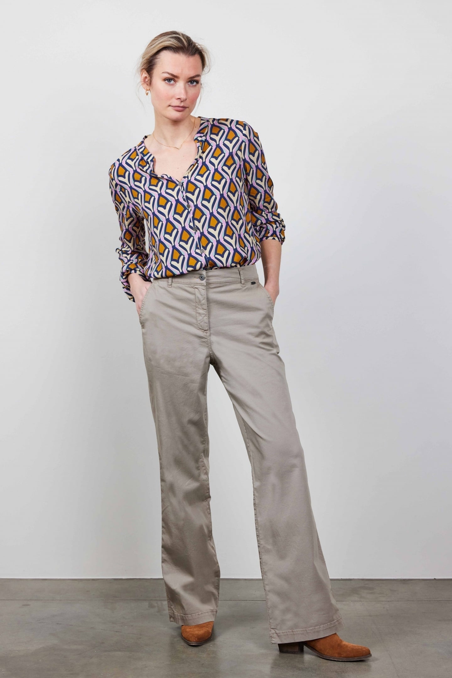 WIDE LEG PANTS ROYCE IN FALLEN ROCK 1