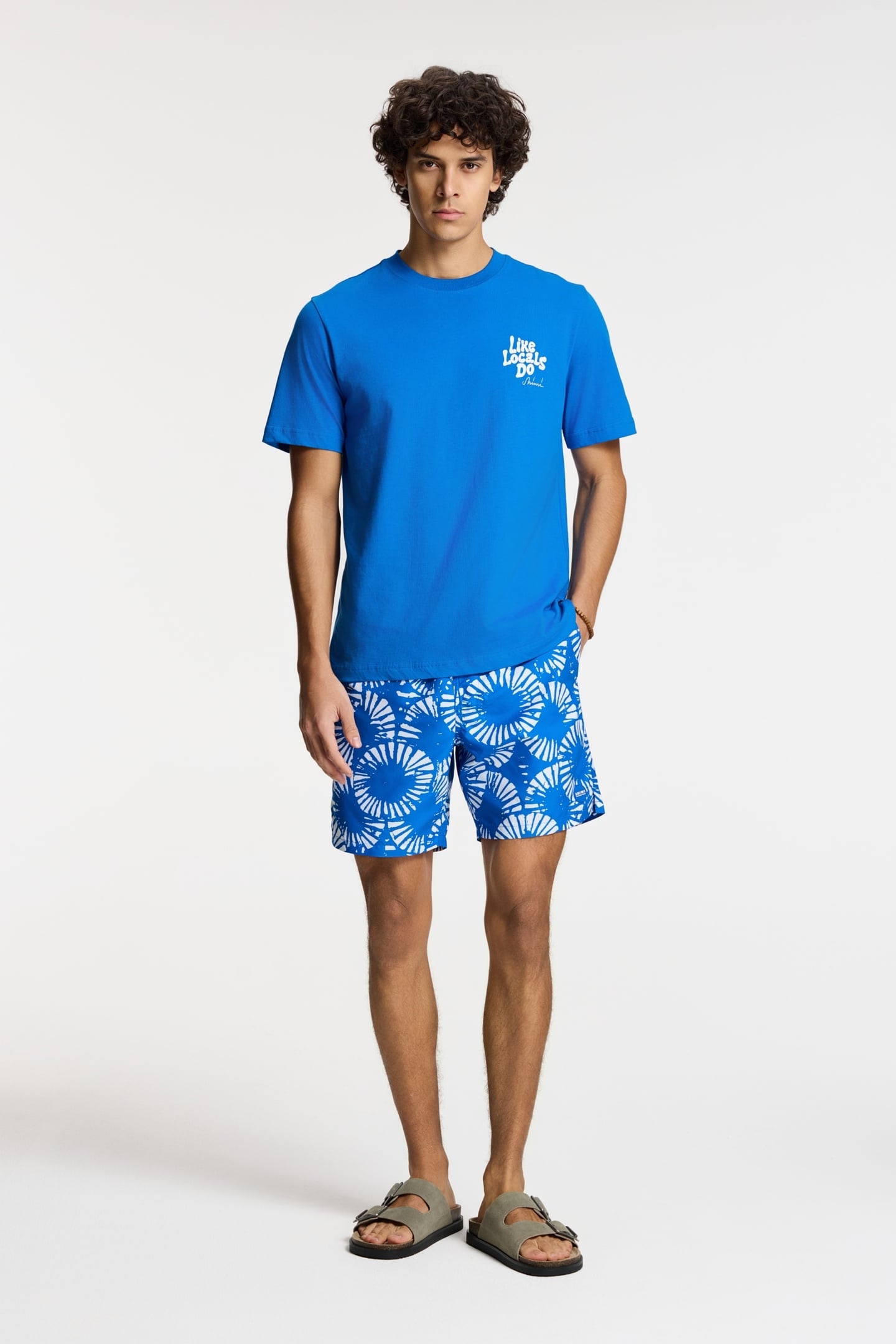 LIAM REGULAR T-SHIRT LIKE LOCALS DO BLUE KOBALT 3