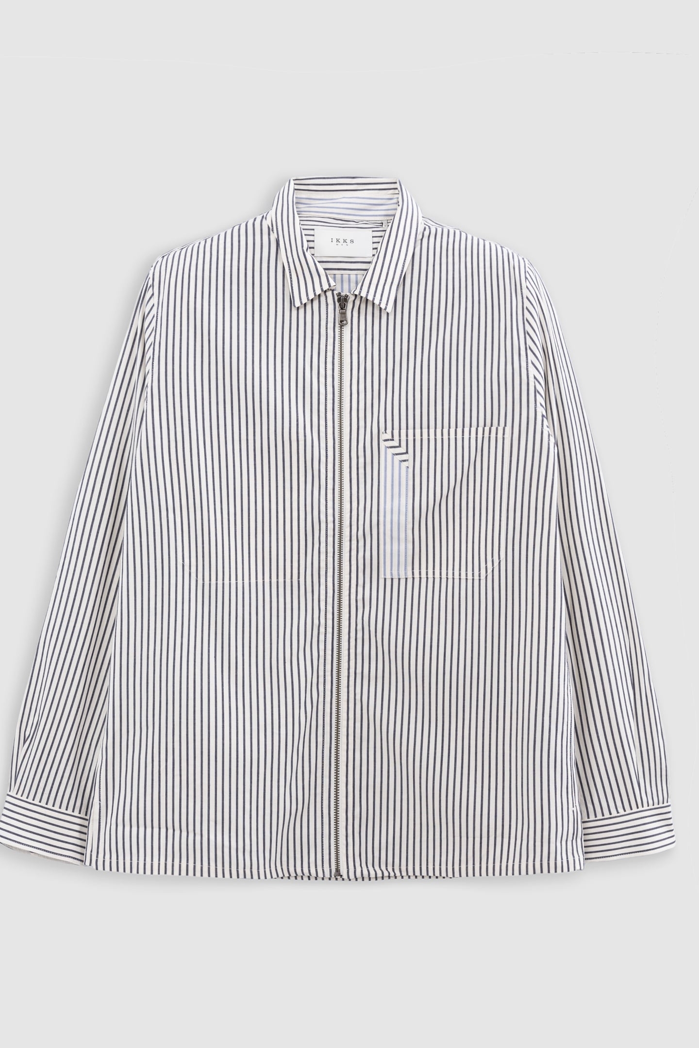 INK STRIPED REGULAR OVERSHIRT 5