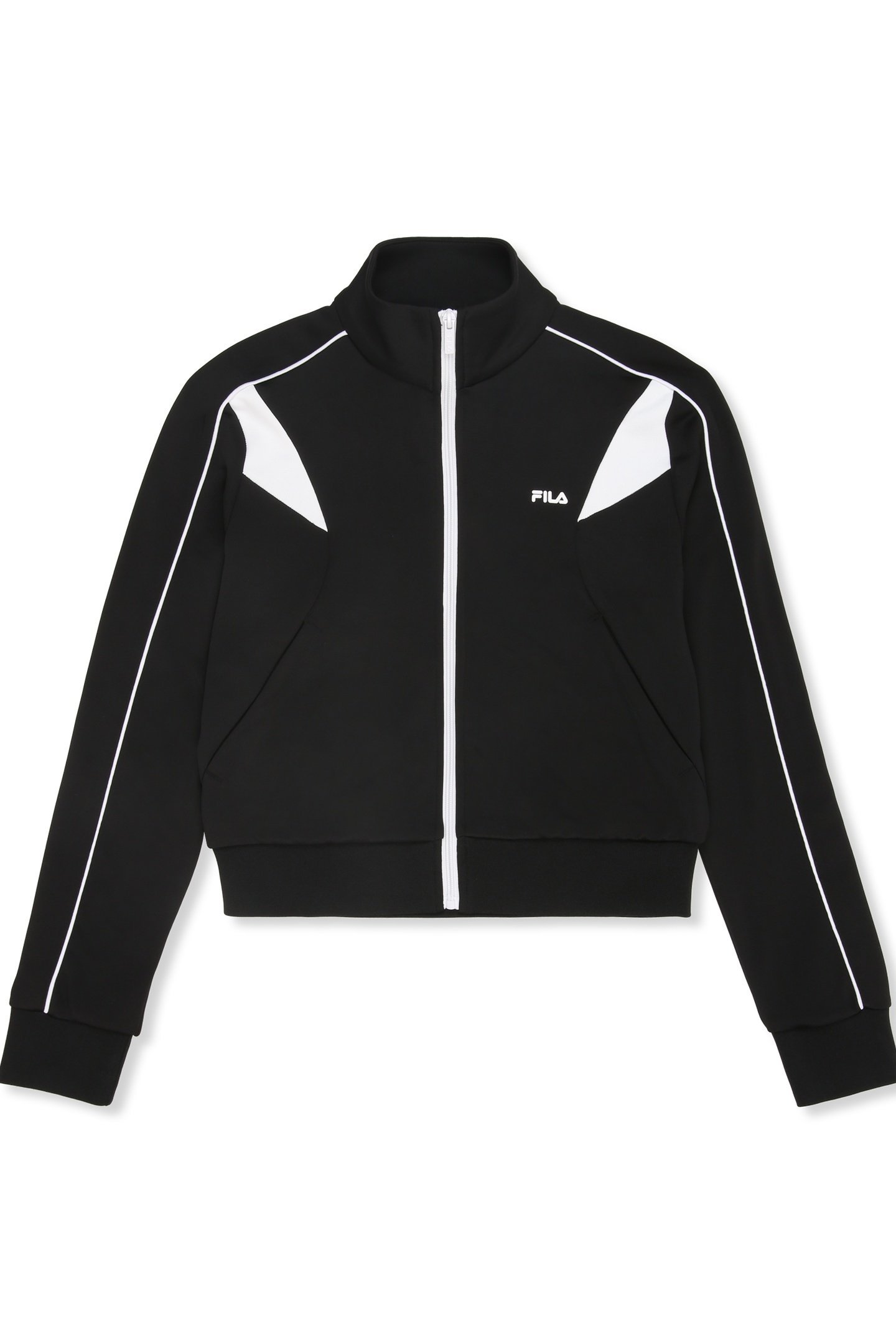 RIVOLI REGULAR BLOCKED TRACK JACKET BLACK-BRIGHT WHITE 5