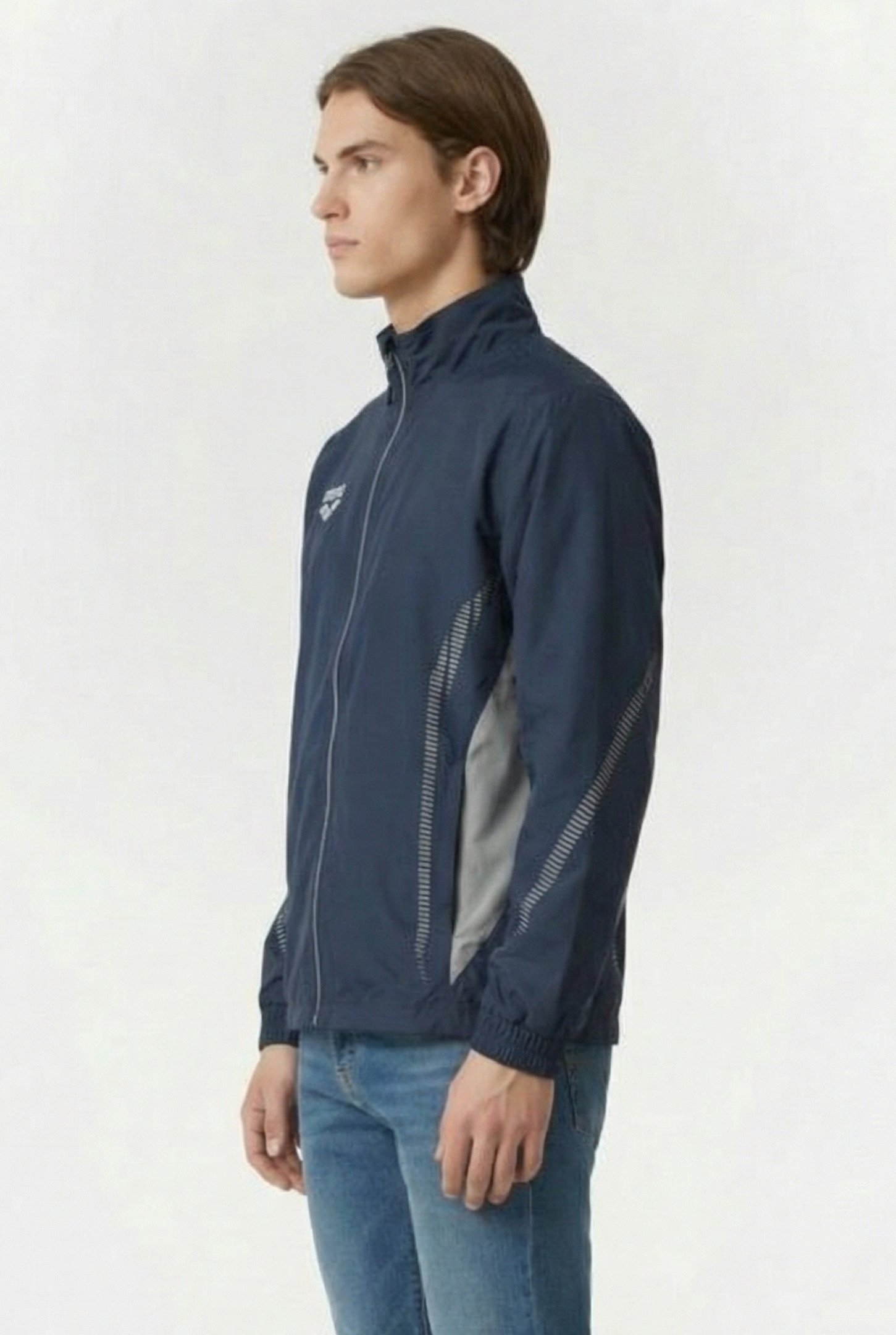 UNISEX TL WARM UP JACKET NAVY GREY 6