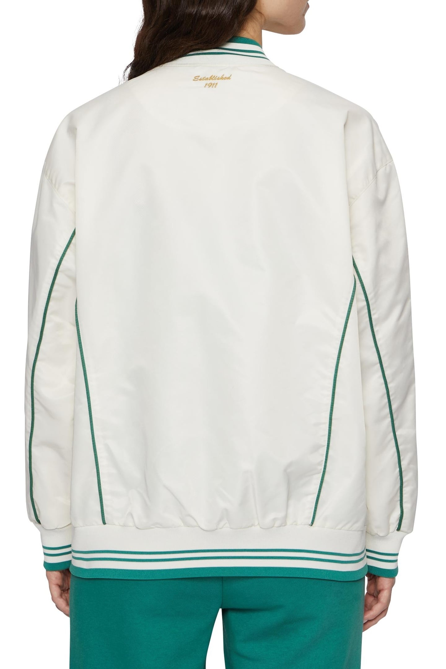 LEME OVERSIZED BASEBALL JACKET ANTIQUE WHITE 2